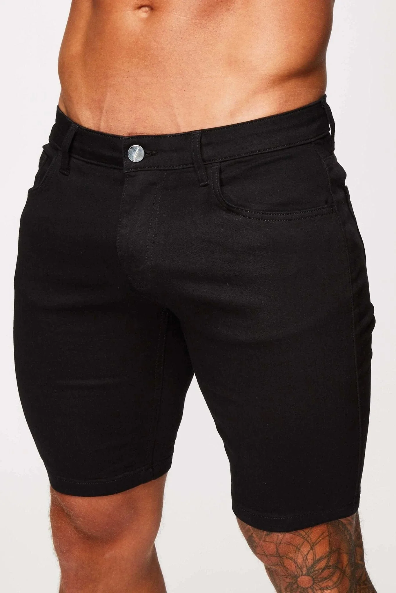 DENIM SHORT - BLACK - Image 8