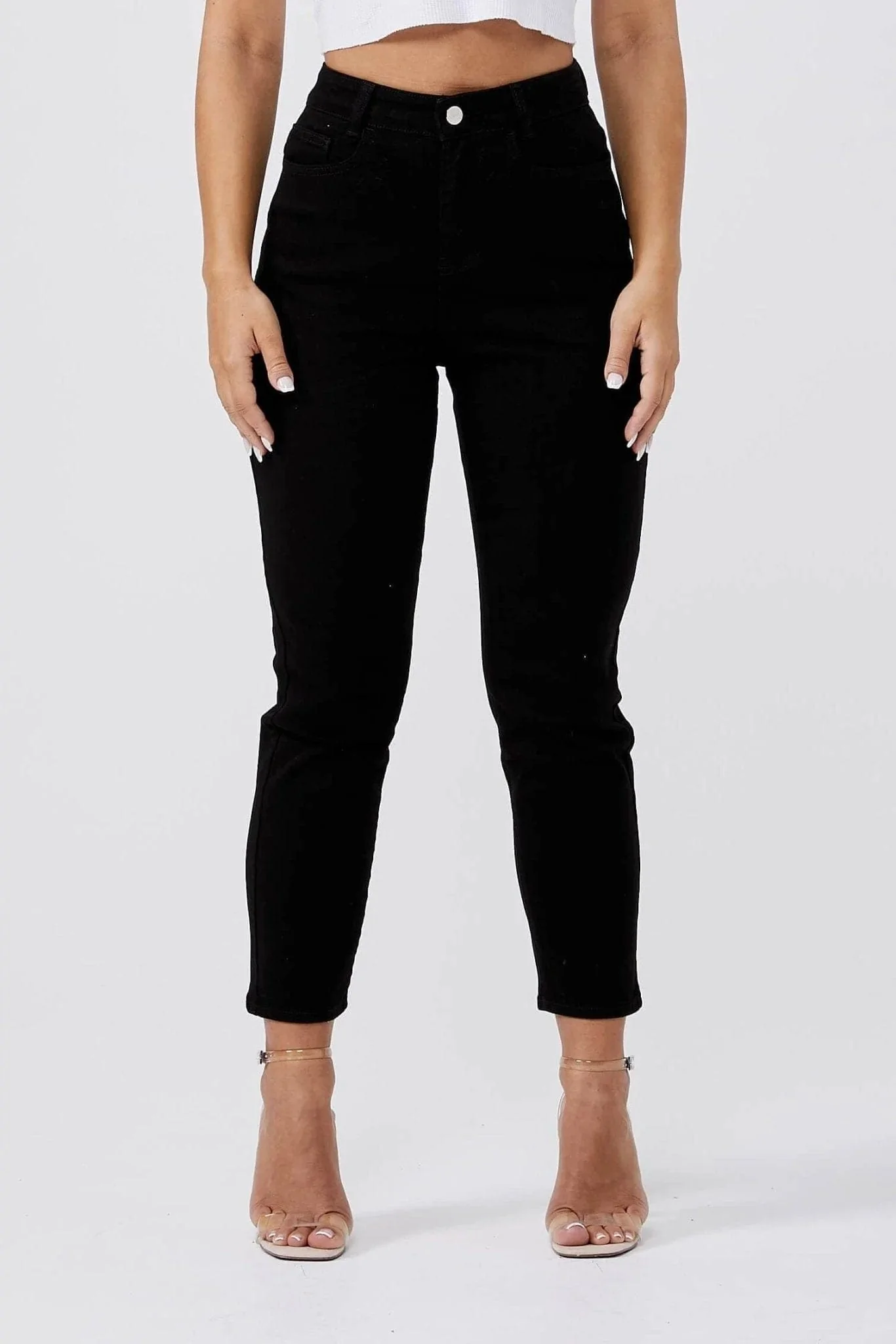 MOM JEANS - BLACK - Image 2