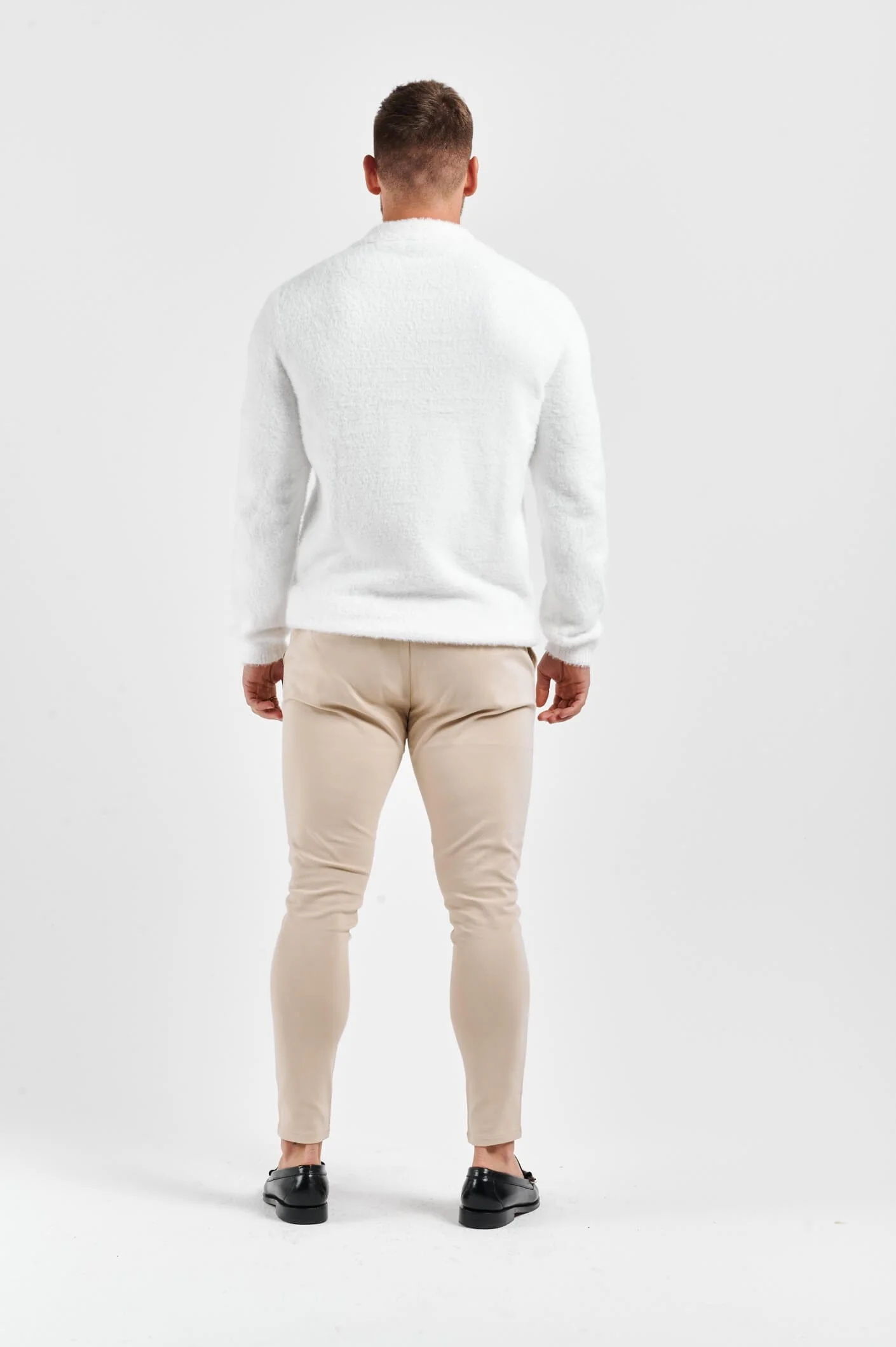 BRUSHED POLO - CREAM - Image 5