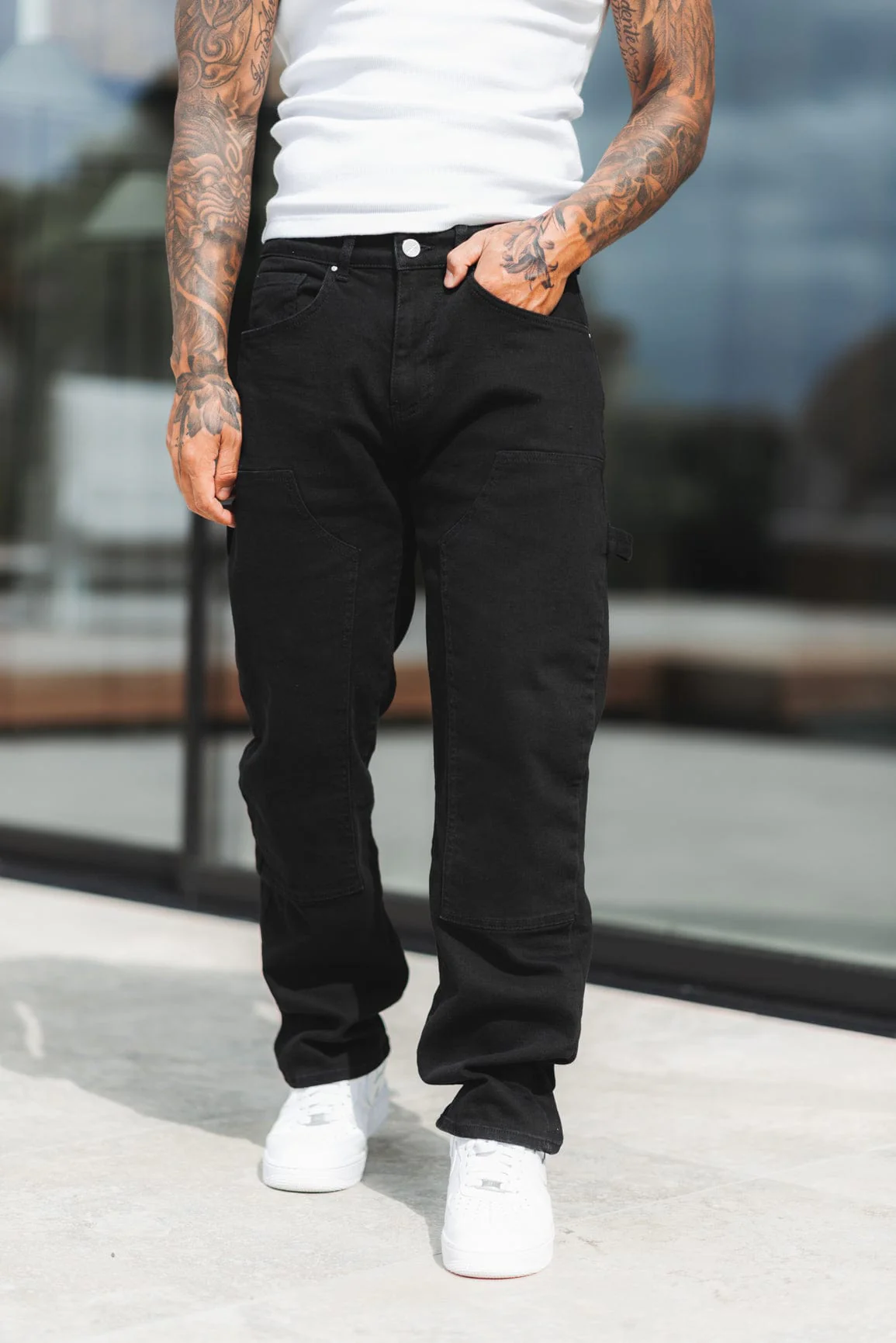 CARPENTER JEANS - WASHED BLACK - Image 5
