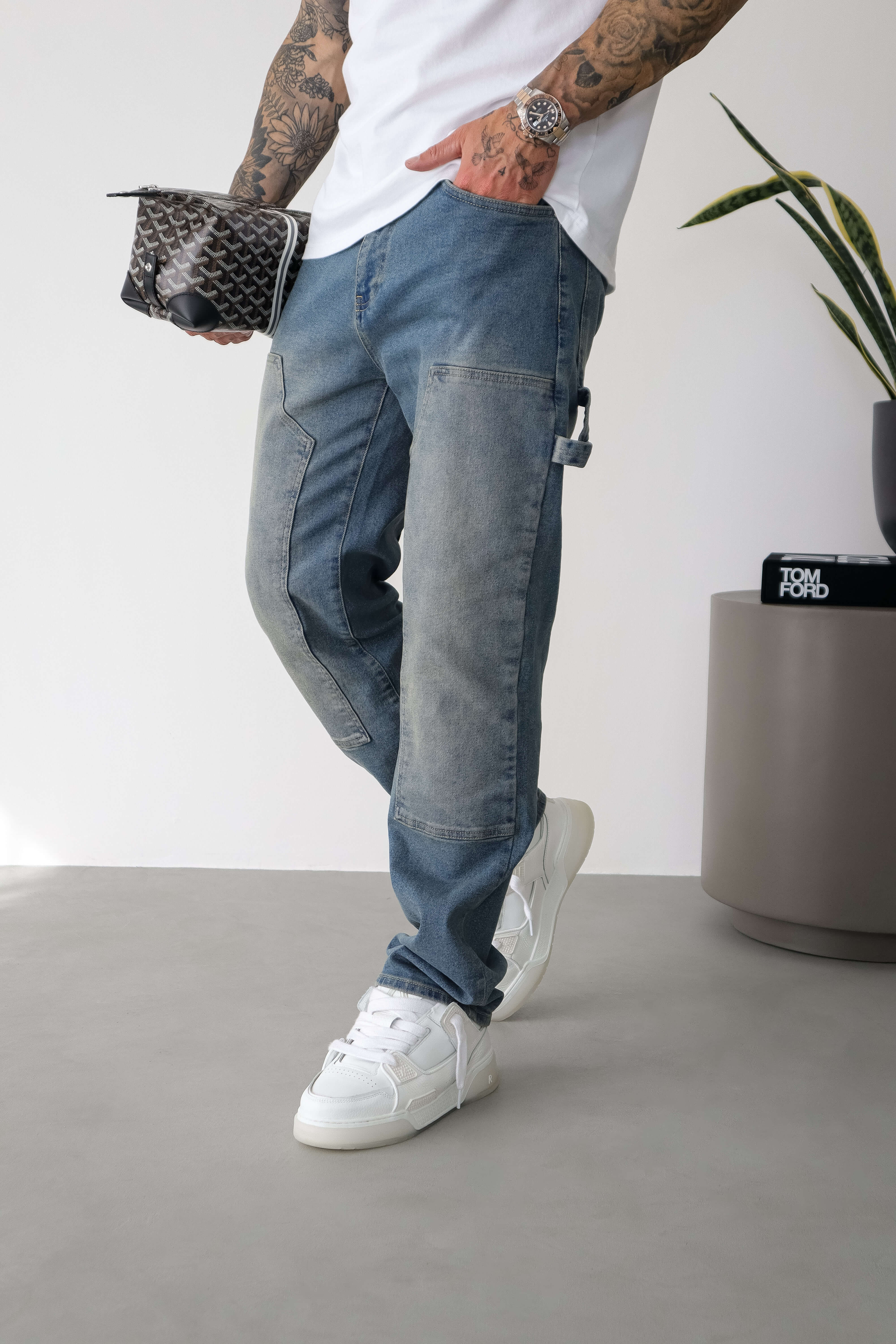 CARPENTER JEANS - WASHED STONE BLUE - Image 8