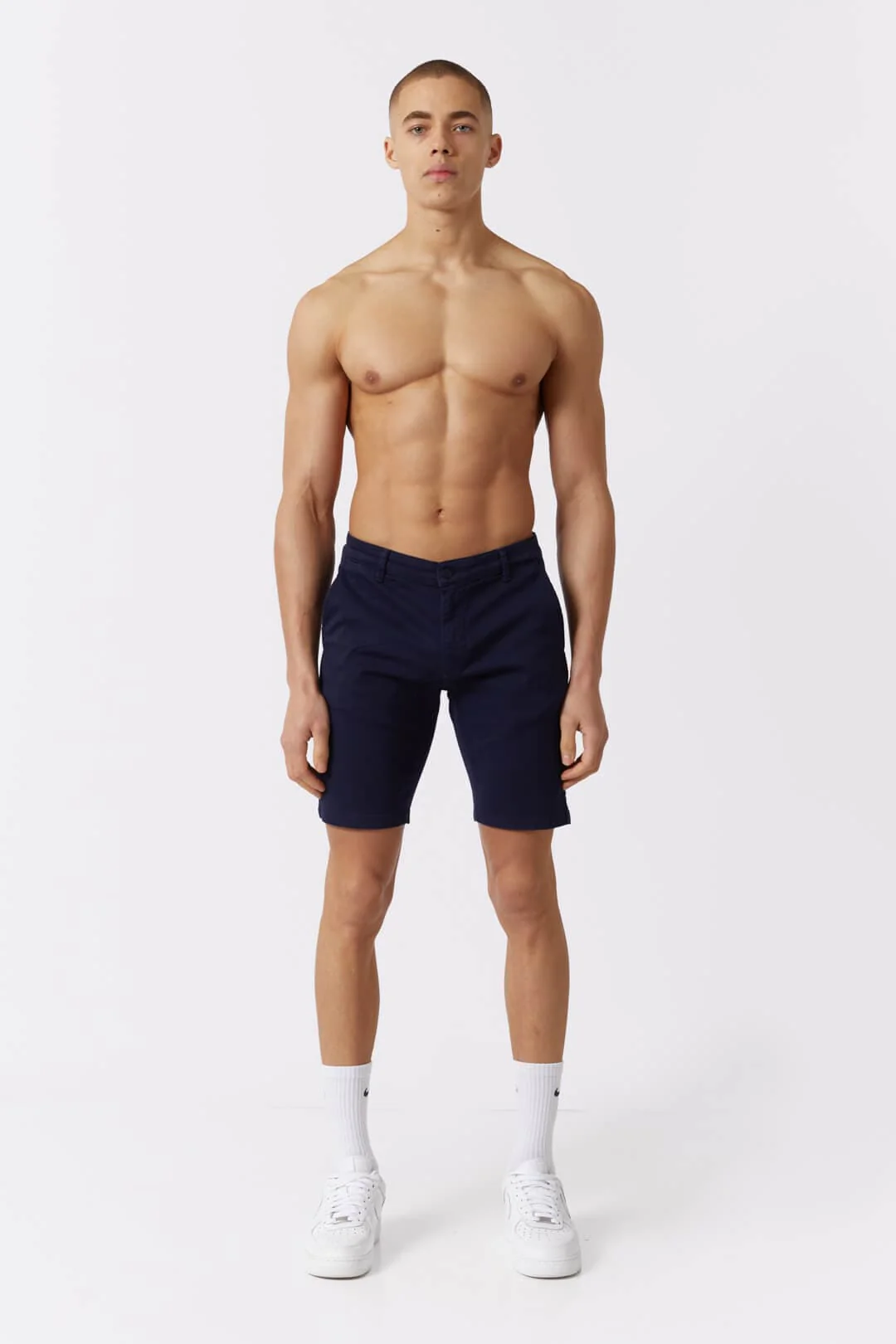 STRETCH CHINO SHORT - NAVY - Image 2