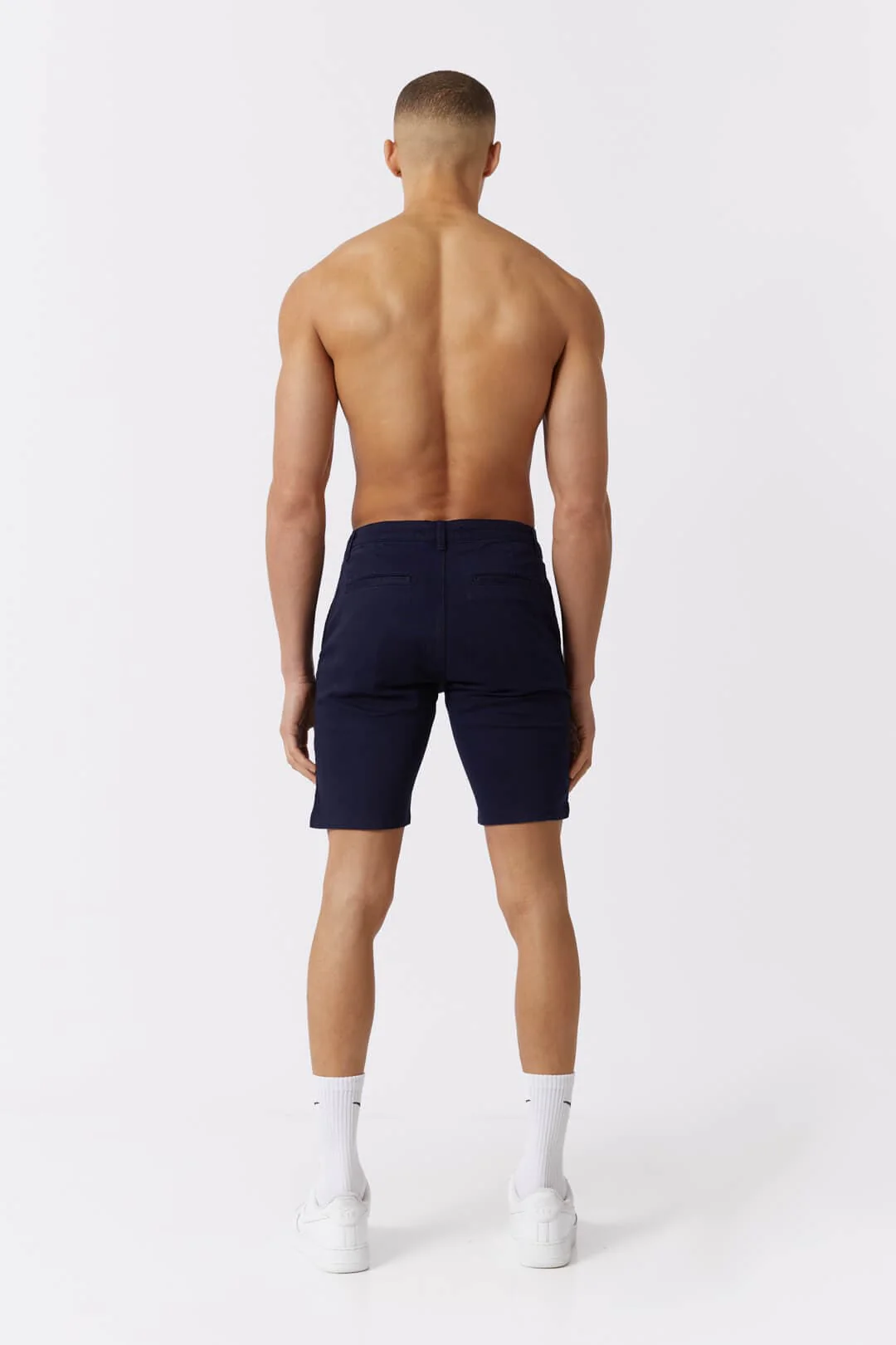 STRETCH CHINO SHORT - NAVY - Image 4
