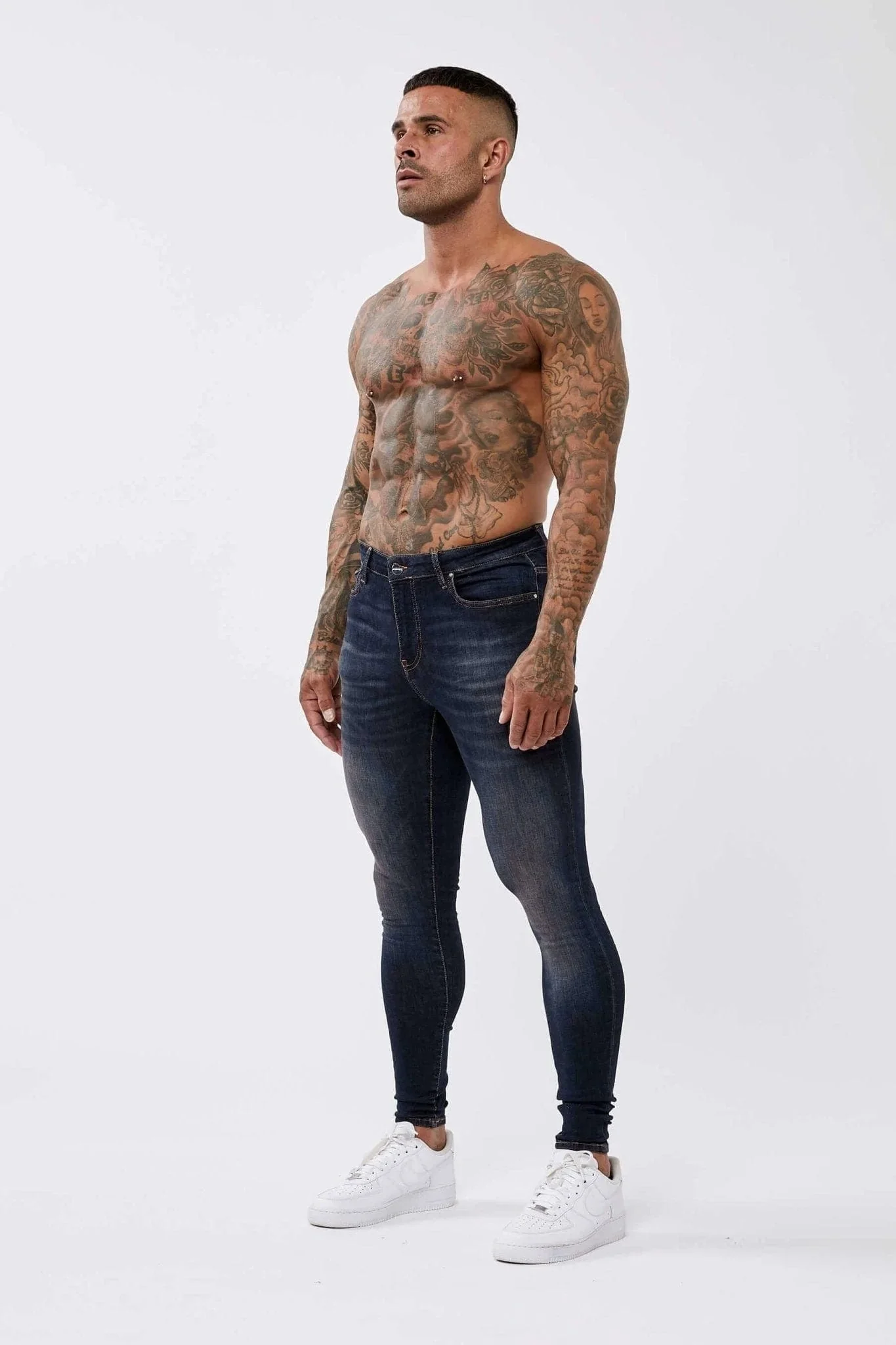 SKINNY FIT JEANS - CLASSIC INDIGO BLUE - Image 4
