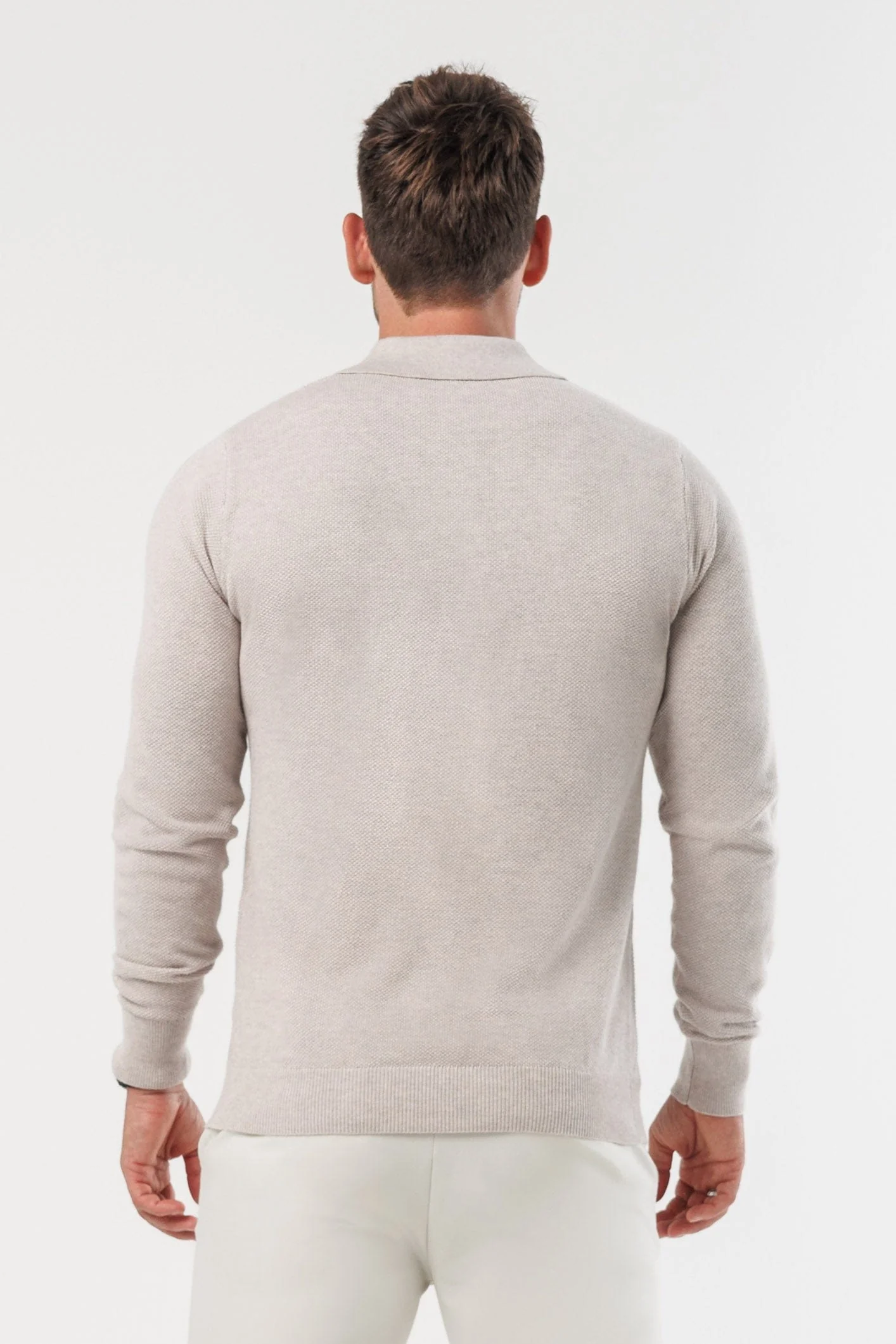COAST LONG SLEEVE POLO - DEEP STONE - Image 5
