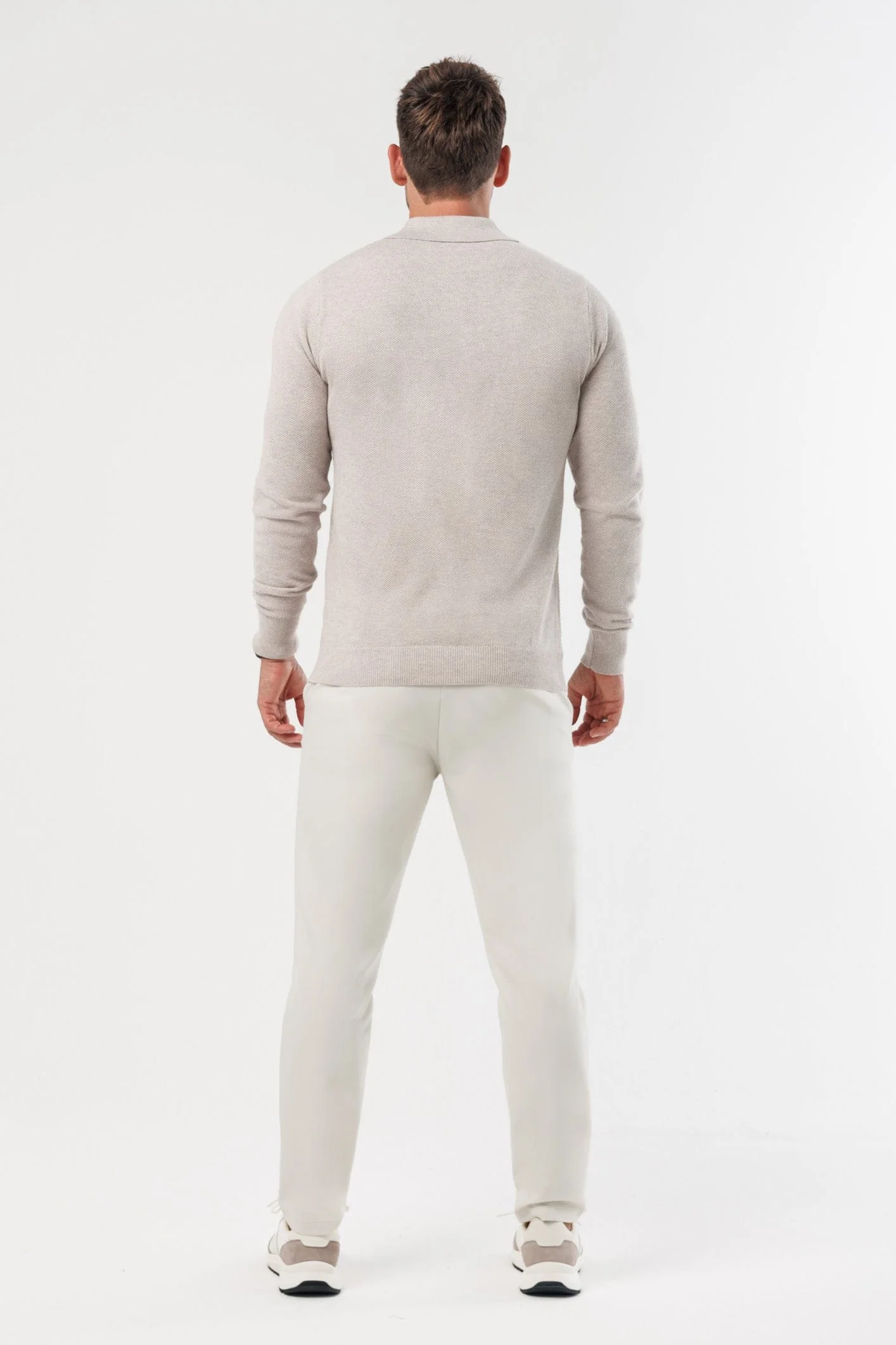 COAST LONG SLEEVE POLO - DEEP STONE - Image 9