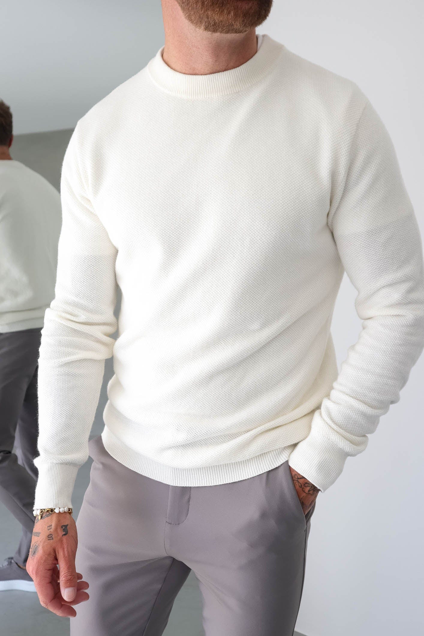COAST SWEATSHIRT - ECRU - Image 4