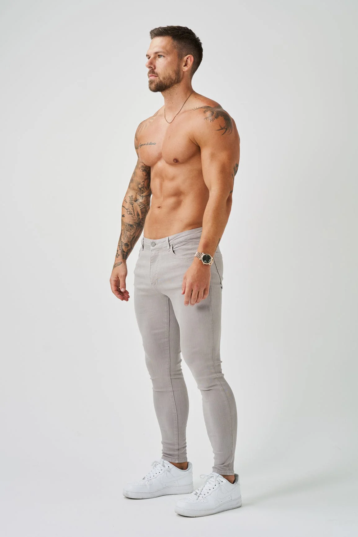 SKINNY FIT JEANS - ICE GREY - Image 3