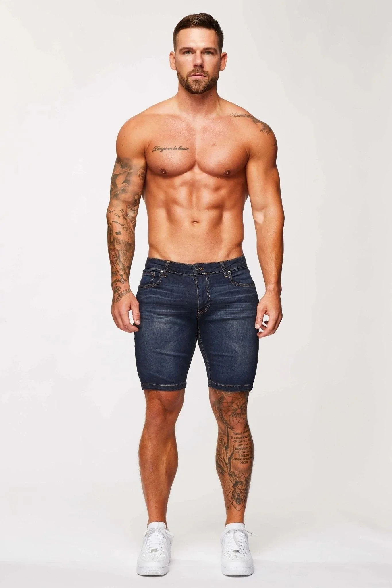 DENIM SHORT - CLASSIC INDIGO BLUE - Image 3