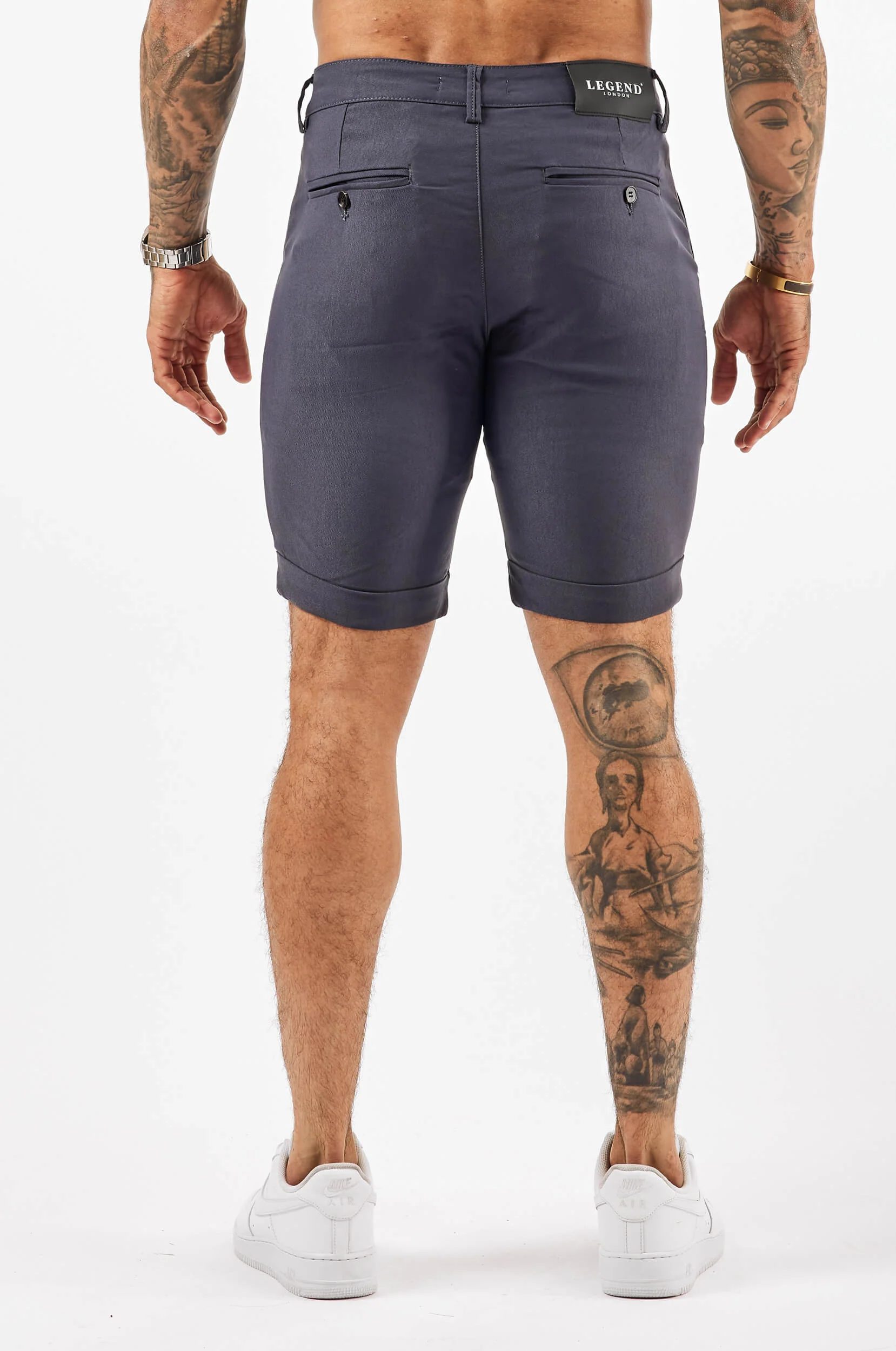 FLEX CHINO SHORT - LIGHT NAVY - Image 6