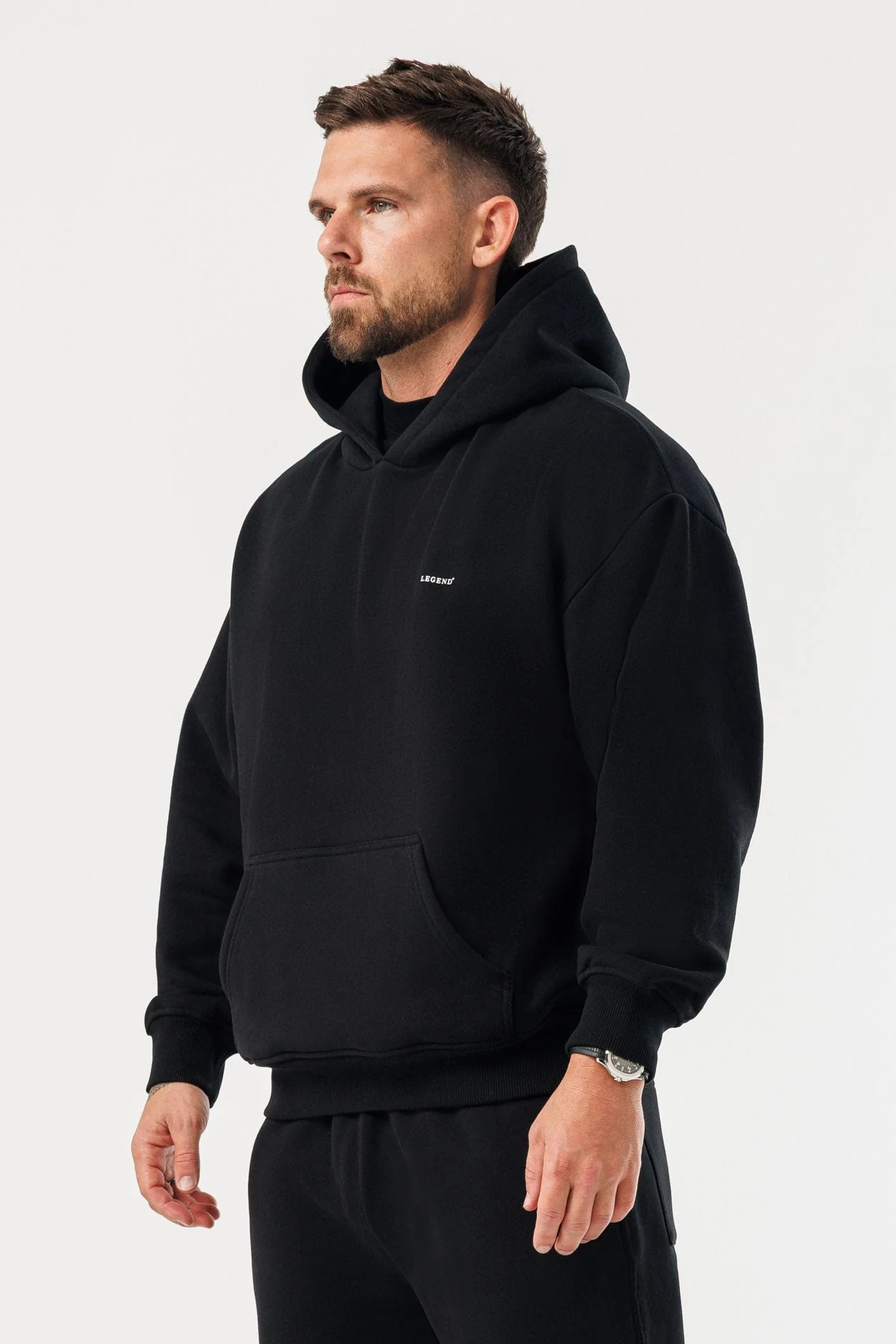 HOODIE - BLACK - Image 3