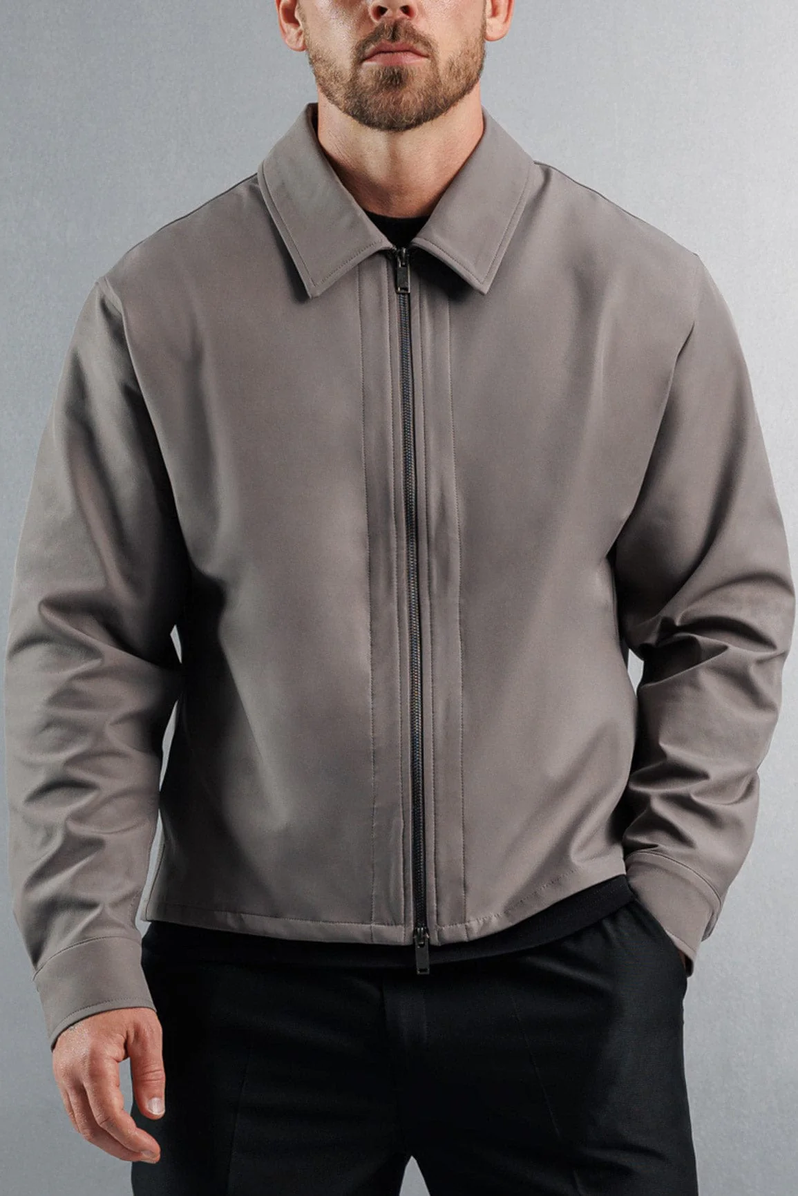 HYBRID JACKET - DARK GREY - Image 3