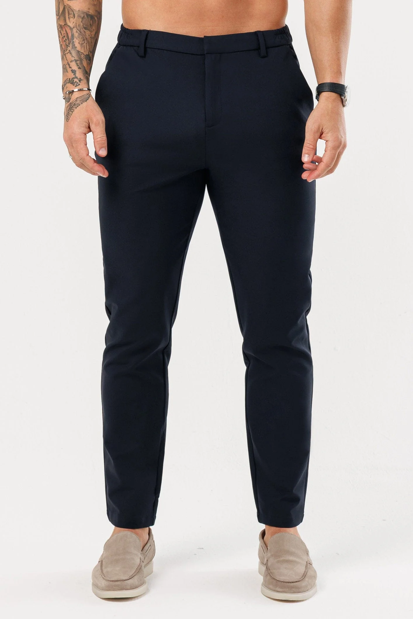 HYBRID TROUSER - NAVY - Image 3