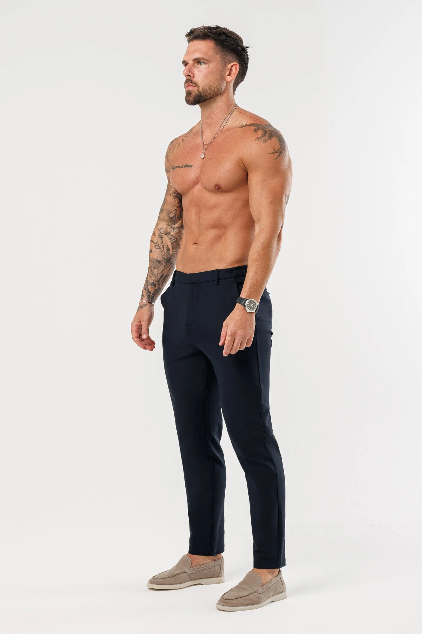HYBRID TROUSER - NAVY - Image 4