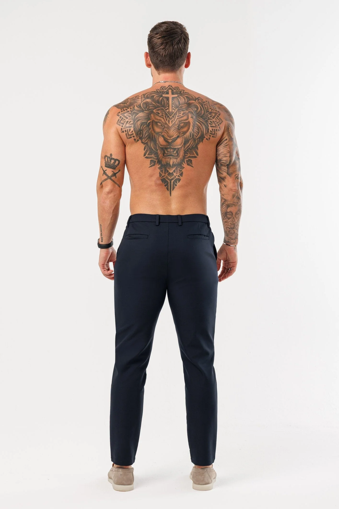 HYBRID TROUSER - NAVY - Image 6