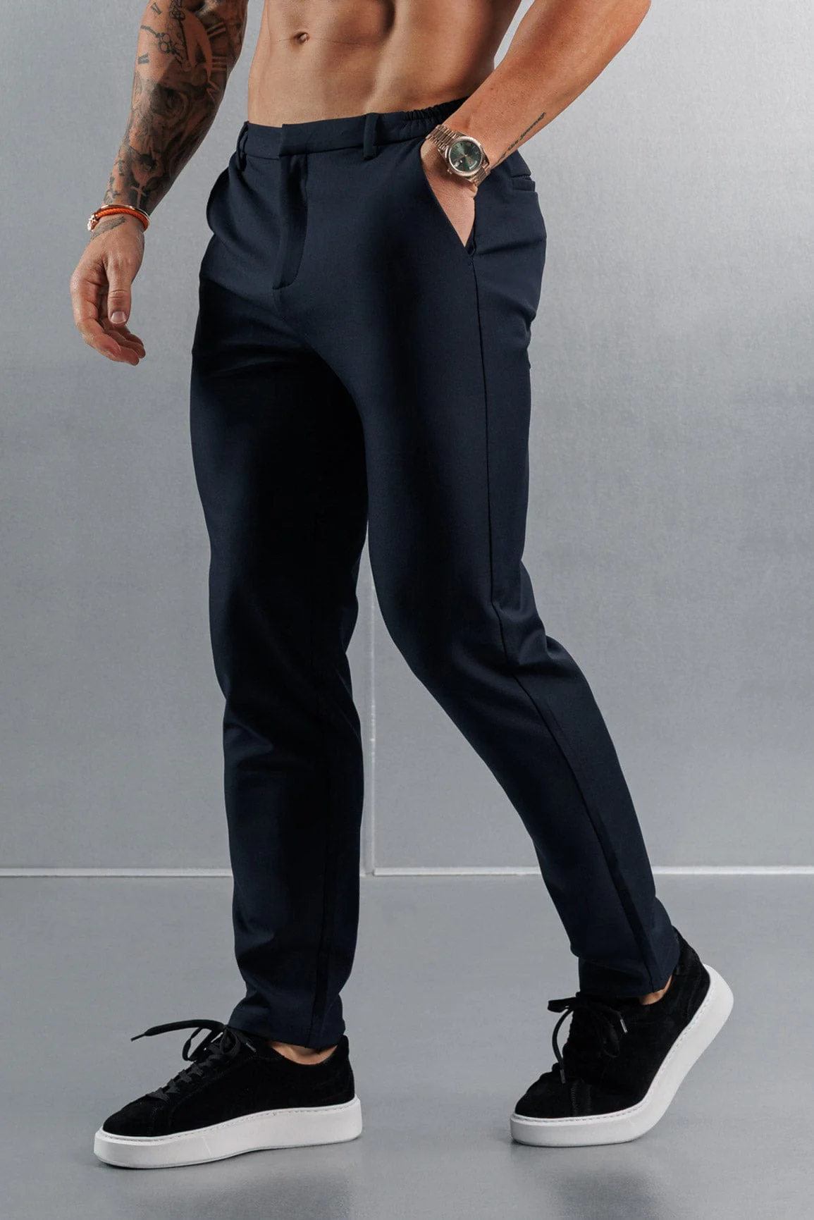 HYBRID TROUSER - NAVY - Image 7