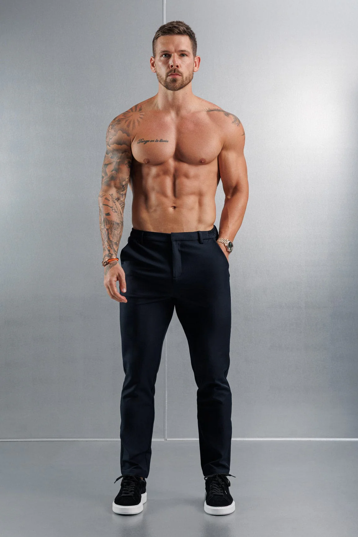 HYBRID TROUSER - NAVY - Image 8