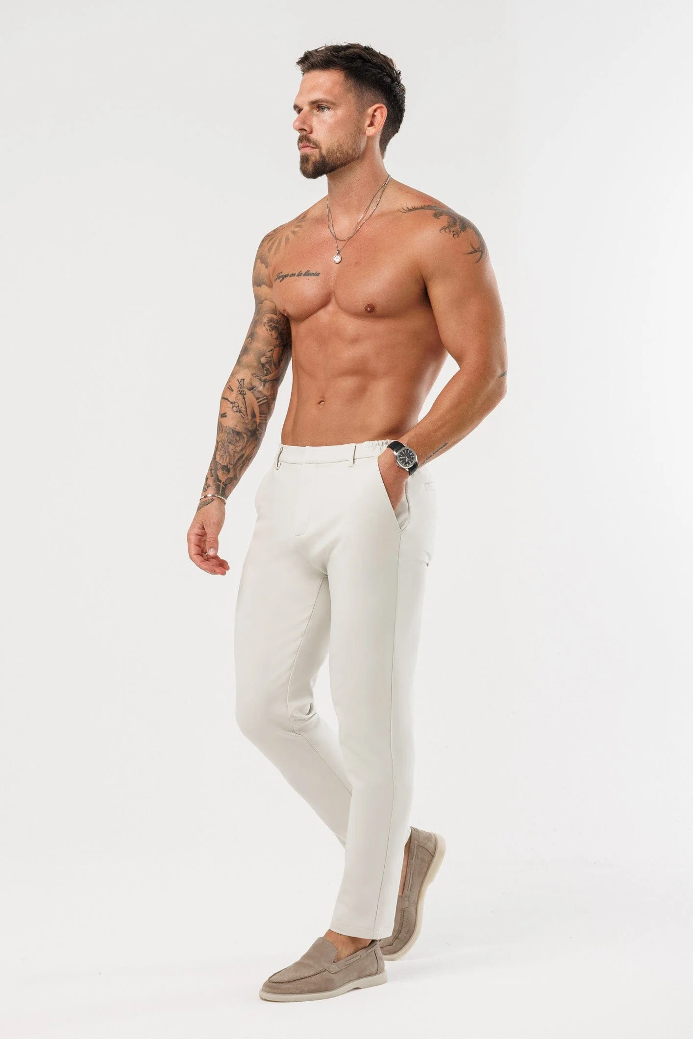HYBRID TROUSER - STONE - Image 6