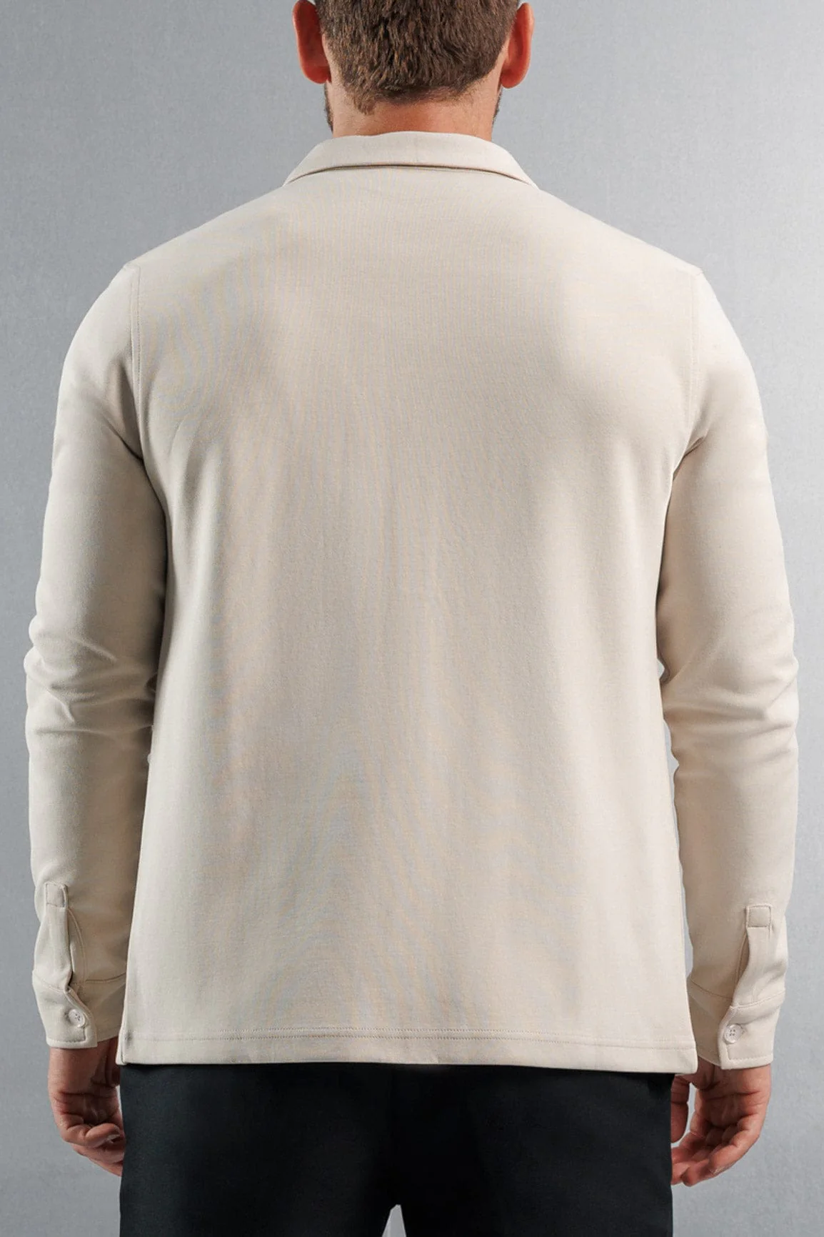 JERSEY OVERSHIRT - CREME - Image 6