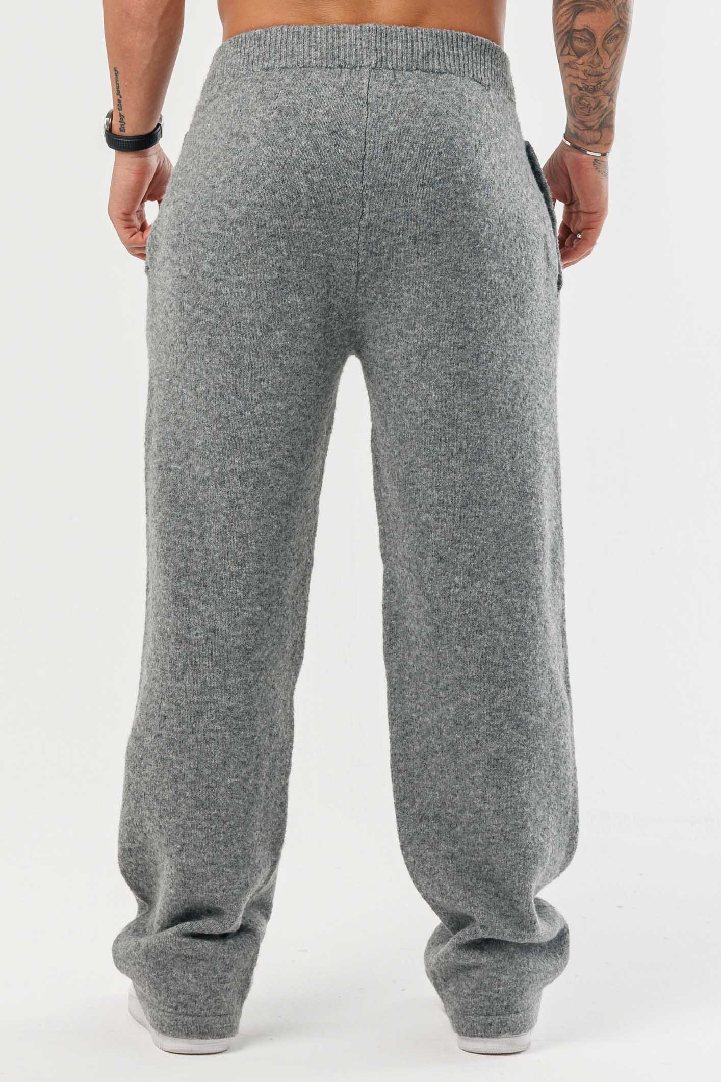 KNIT JOGGER - GREY MARL - Image 3