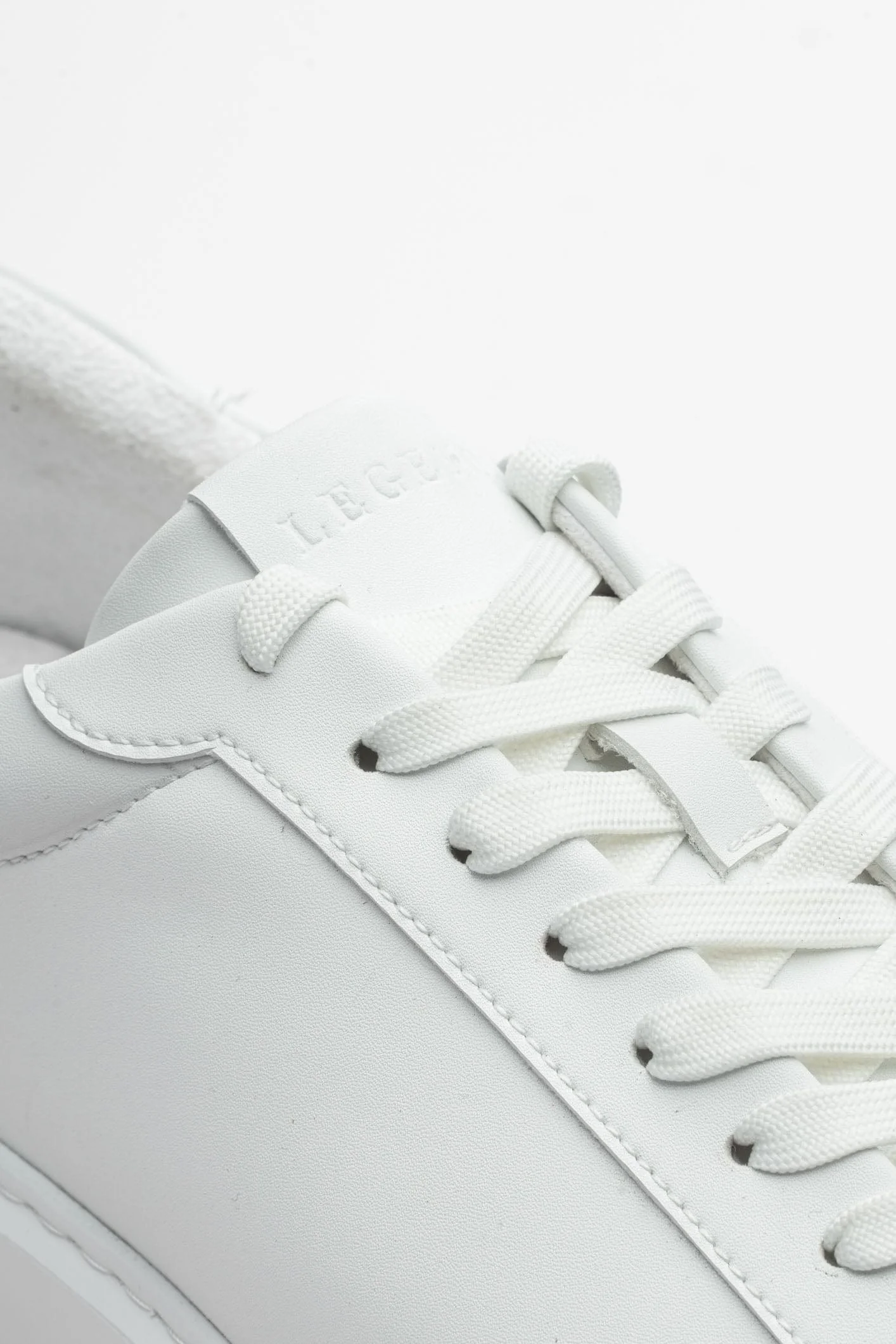 LEATHER TRAINER - WHITE - Image 5