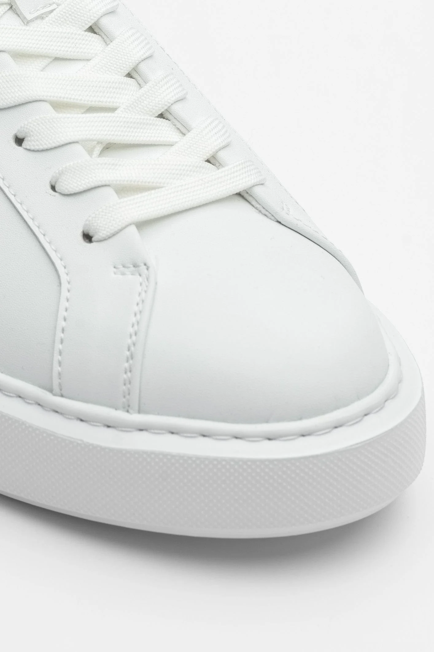 LEATHER TRAINER - WHITE - Image 8
