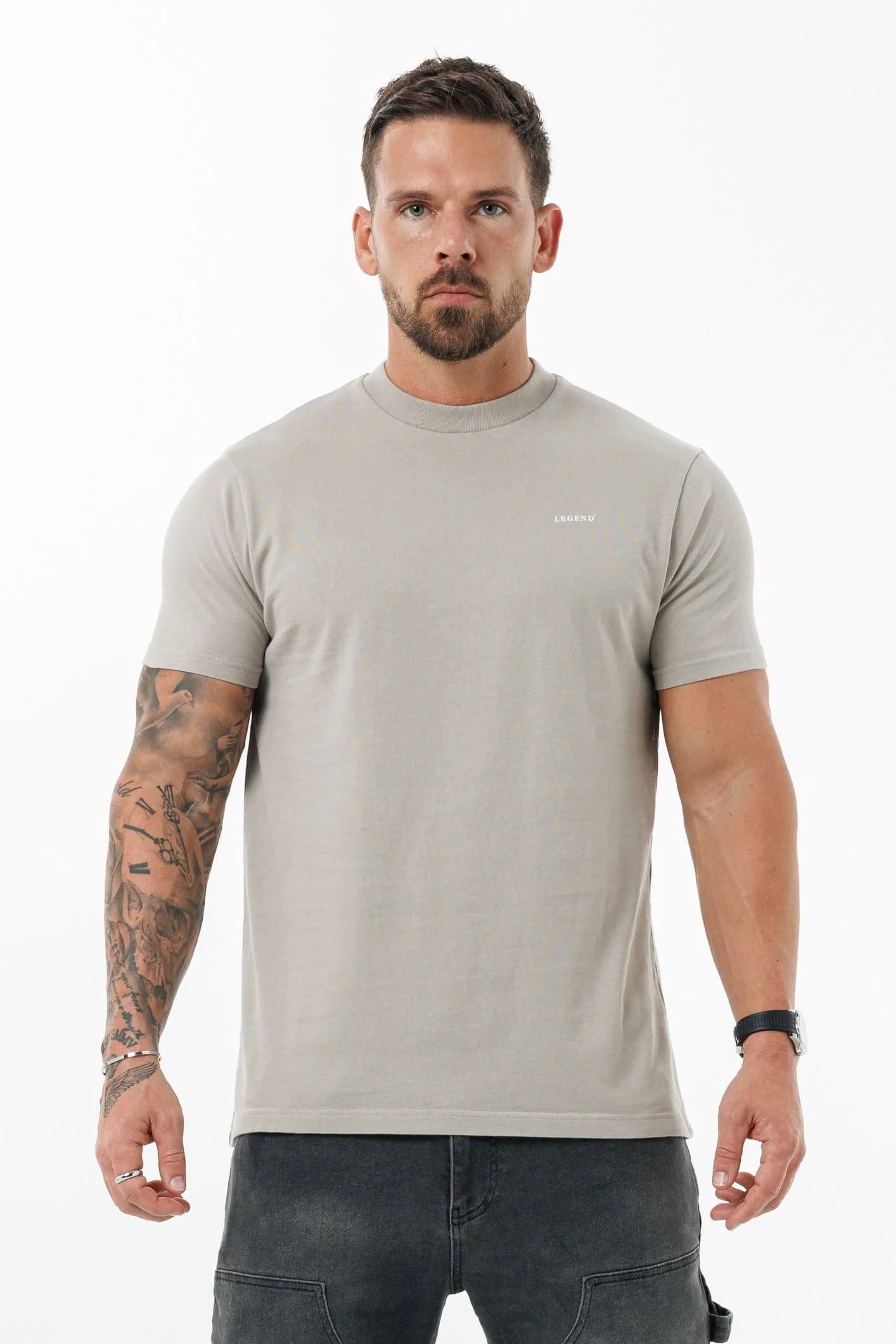 PREMIUM BASICS T-SHIRT - CONCRETE - Image 11