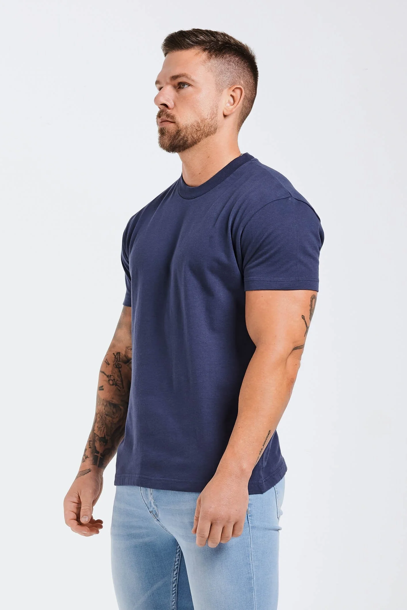 PREMIUM BASICS T-SHIRT - INDIGO NAVY - Image 6