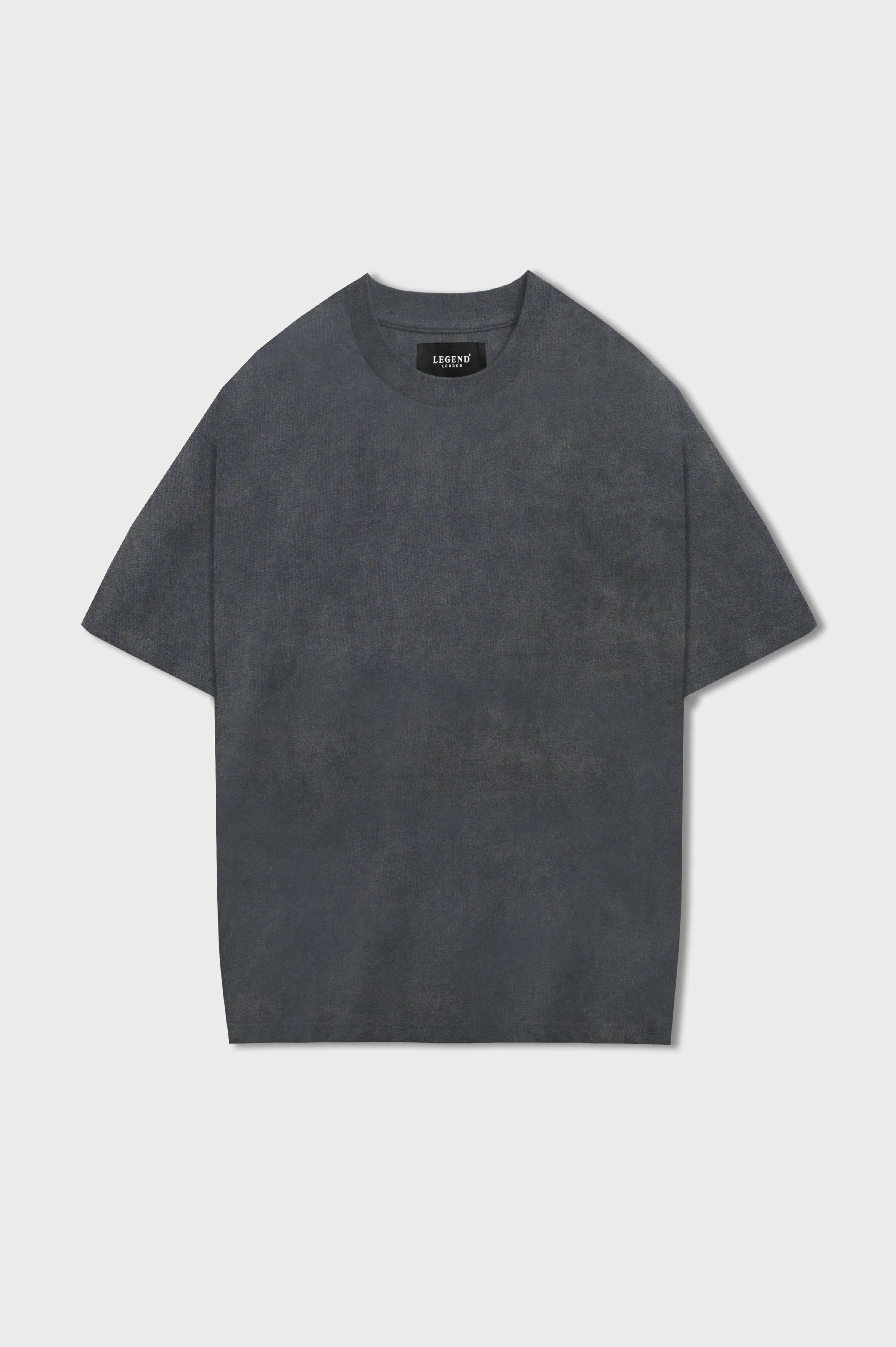 LEGEND* BASICS OVERSIZED T-SHIRT - WASHED GREY - Image 3