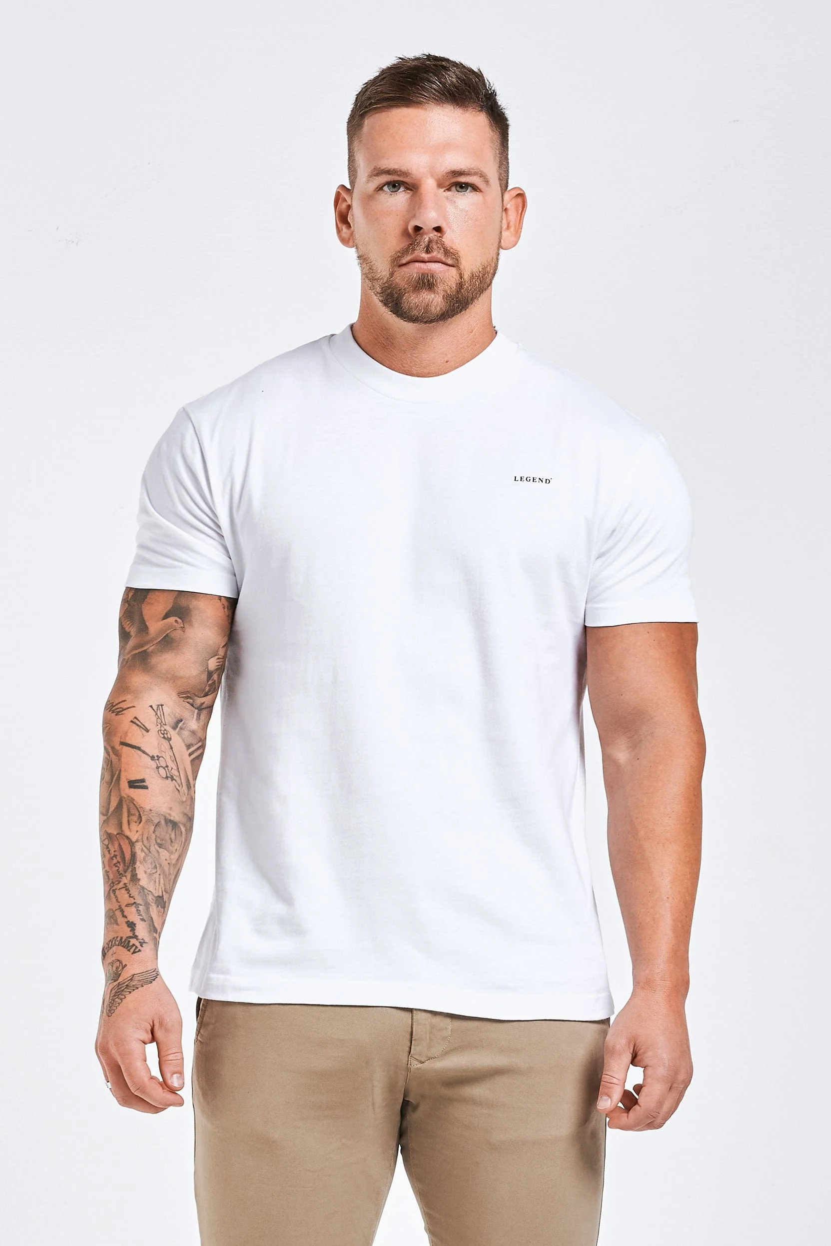 PREMIUM BASICS T-SHIRT - WHITE - Image 11