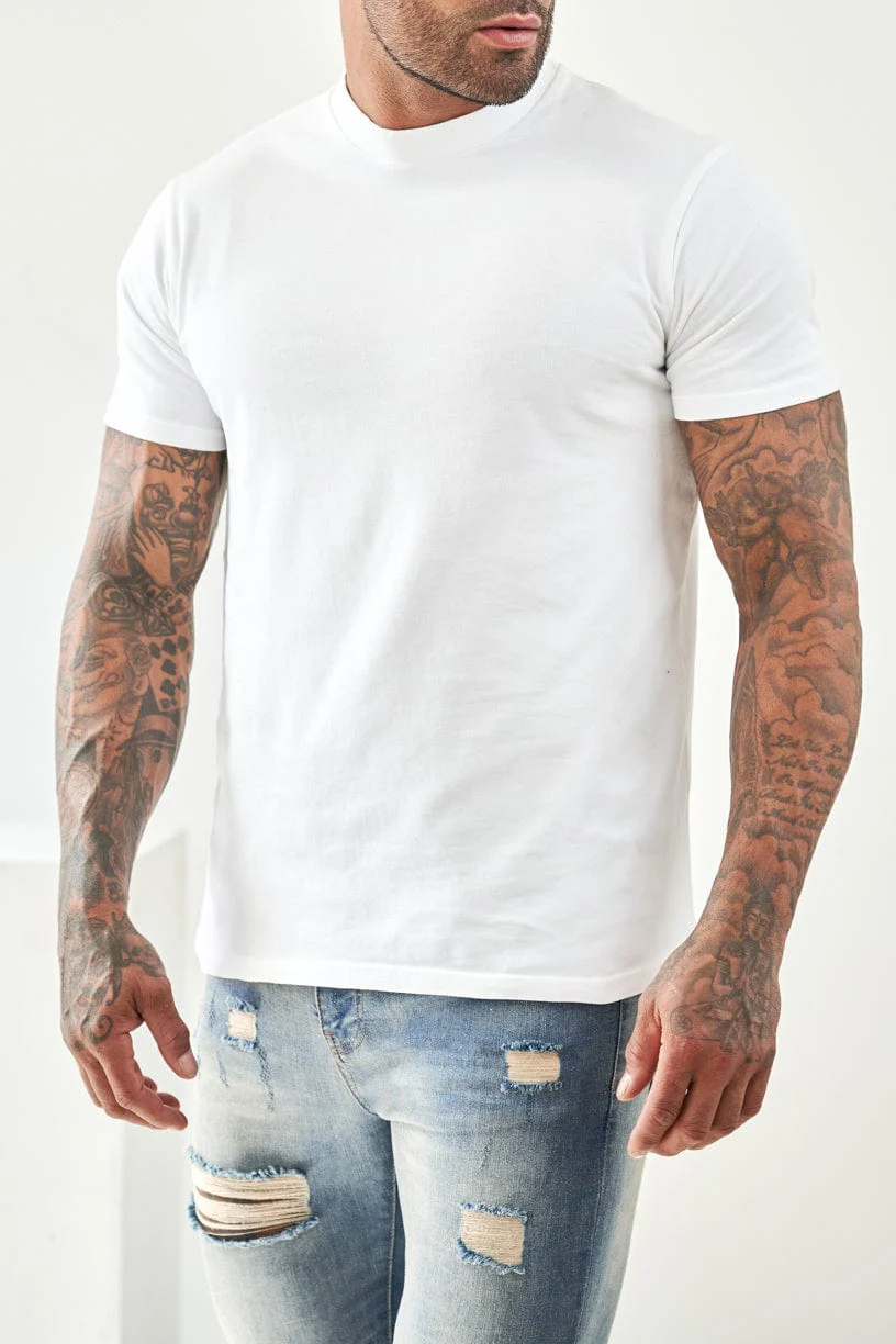 PREMIUM BASICS T-SHIRT - WHITE - Image 7
