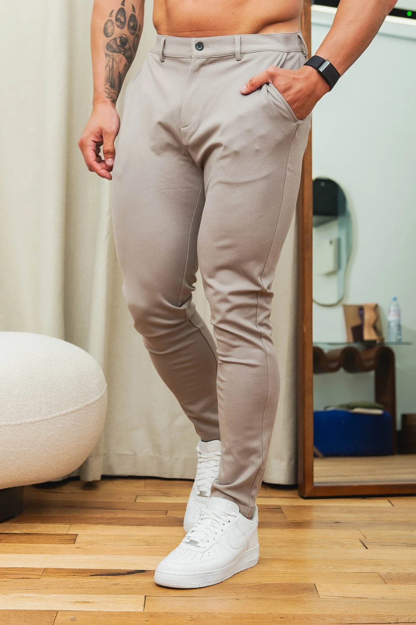 LUXE TROUSER - TAUPE - Image 5