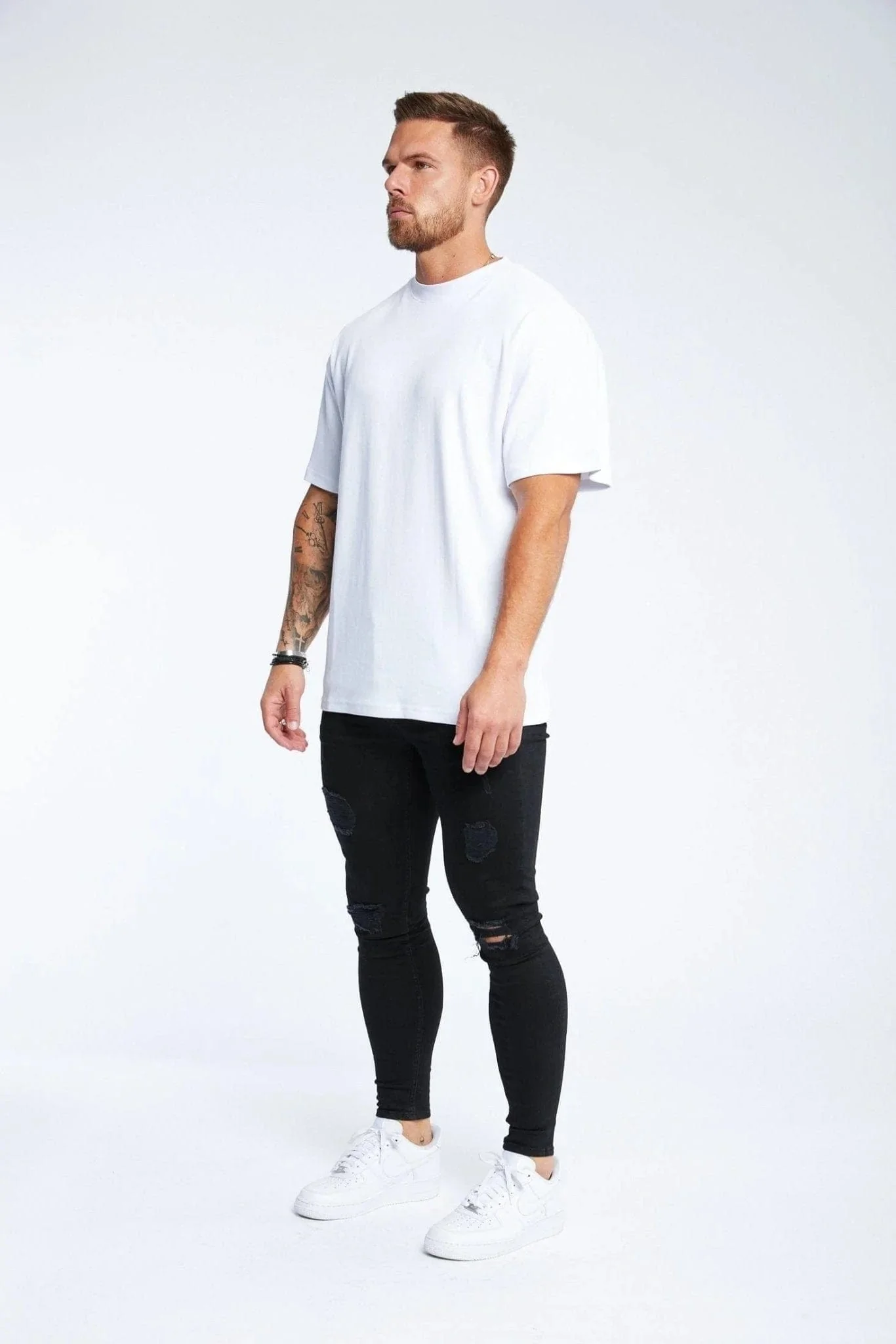 LEGEND* BASICS OVERSIZED T-SHIRT - WHITE - Image 5