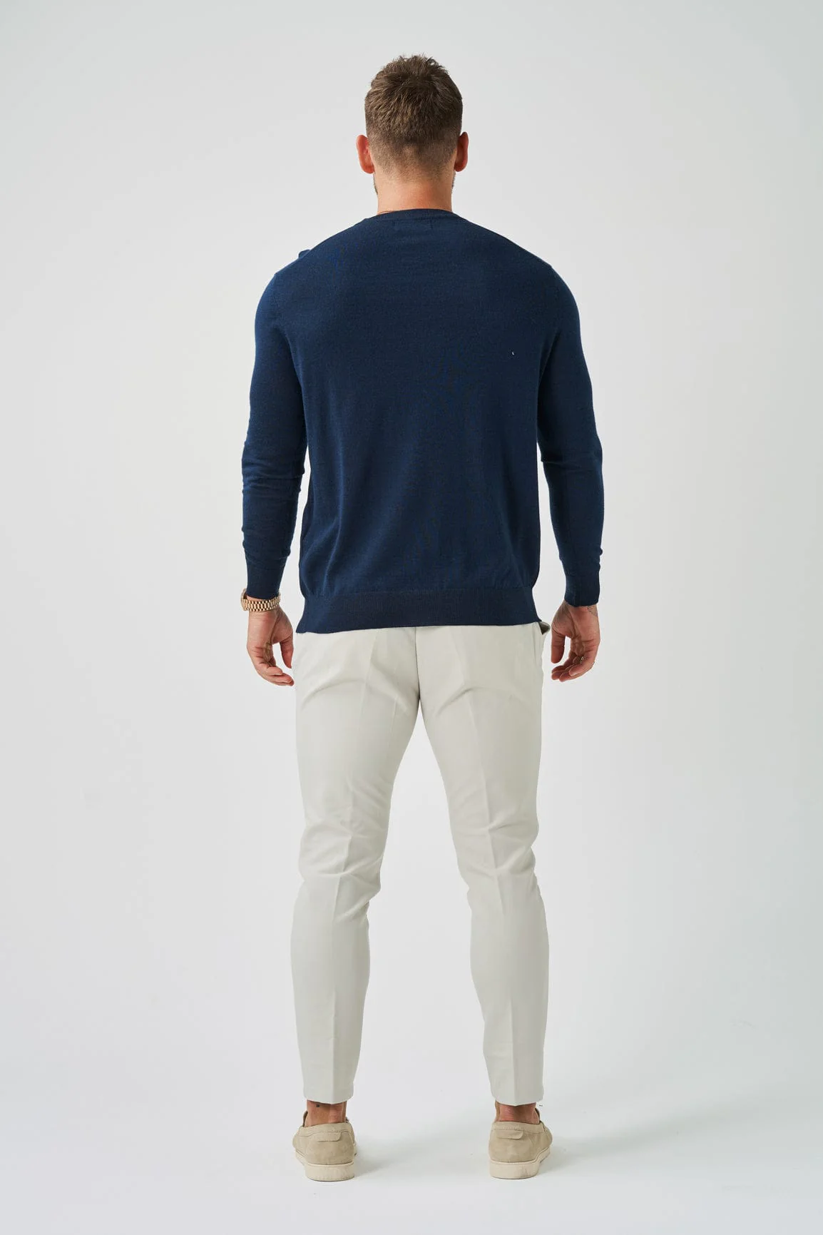 LONG SLEEVE KNIT - NAVY - Image 5