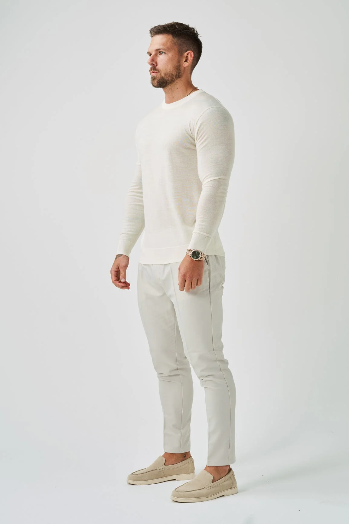 LONG SLEEVE KNIT - OFF WHITE - Image 3