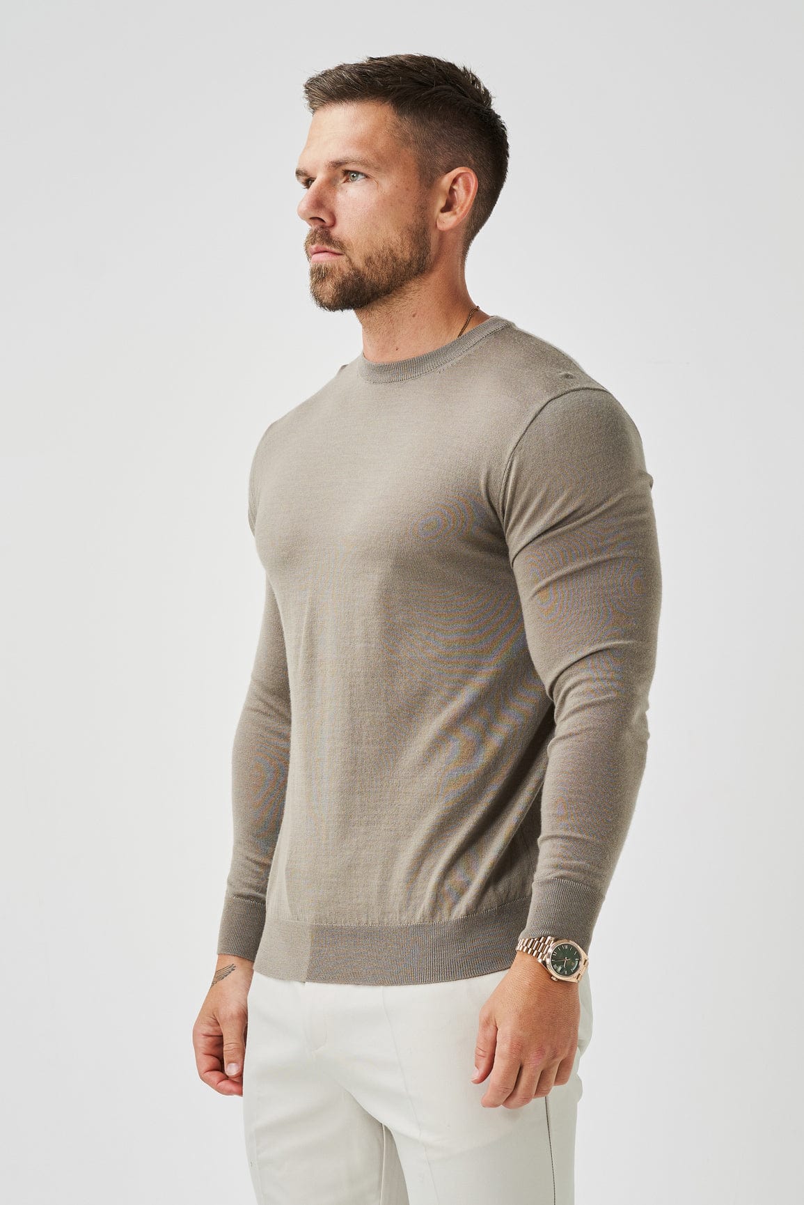 LONG SLEEVE KNIT - TAUPE - Image 3