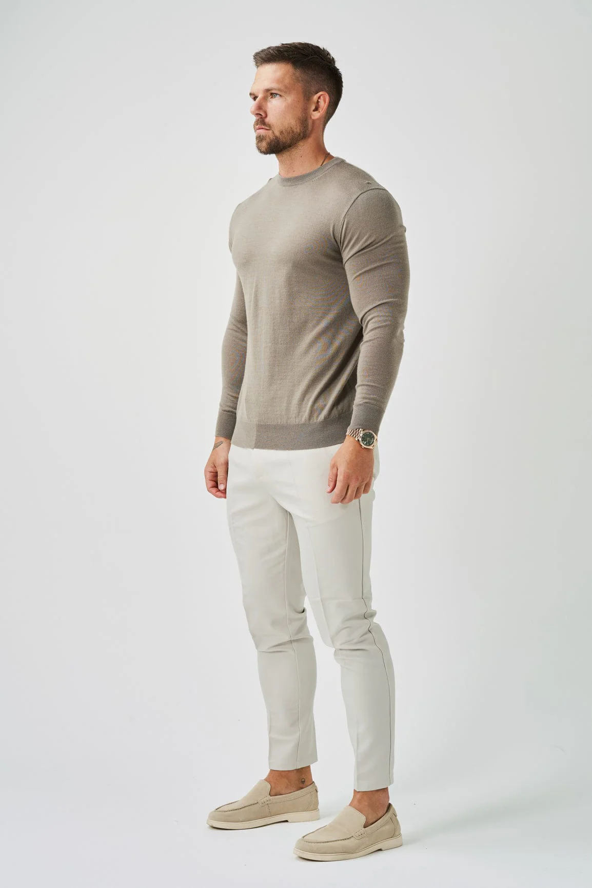 LONG SLEEVE KNIT - TAUPE - Image 4