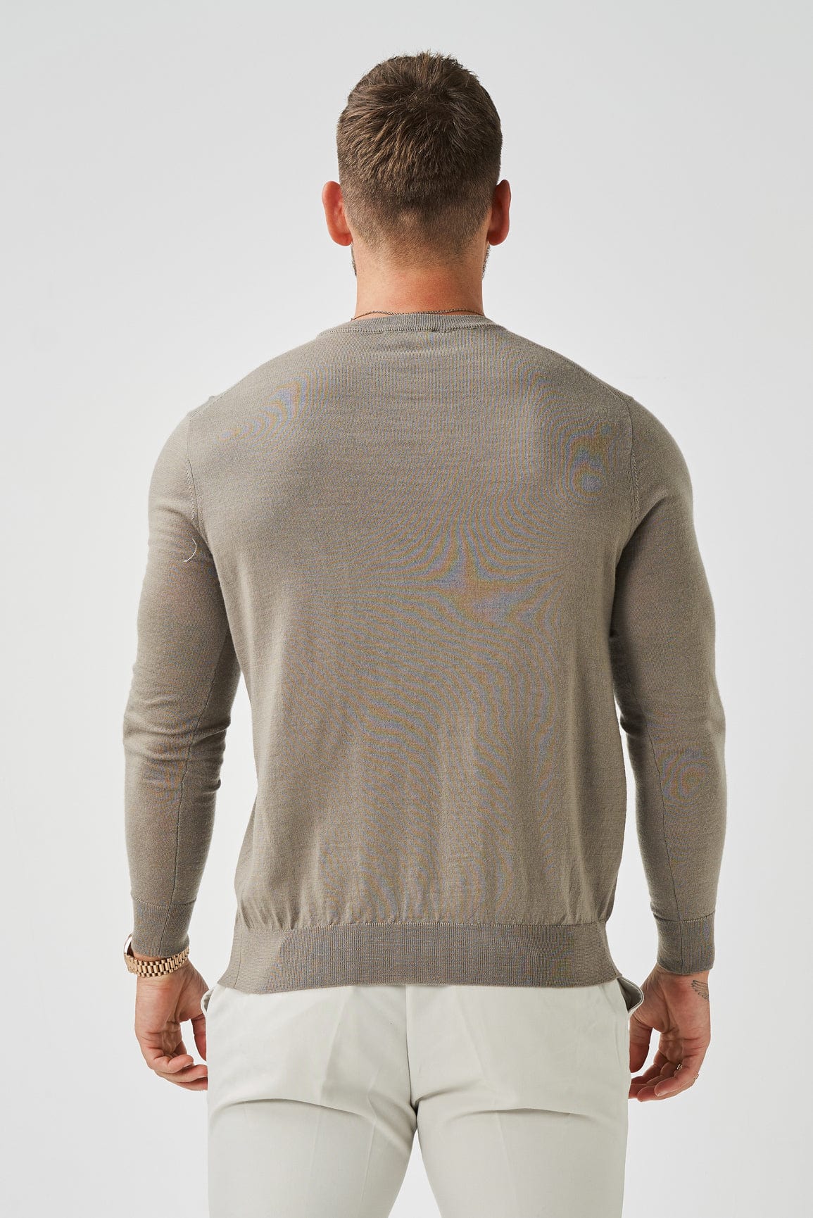 LONG SLEEVE KNIT - TAUPE - Image 5