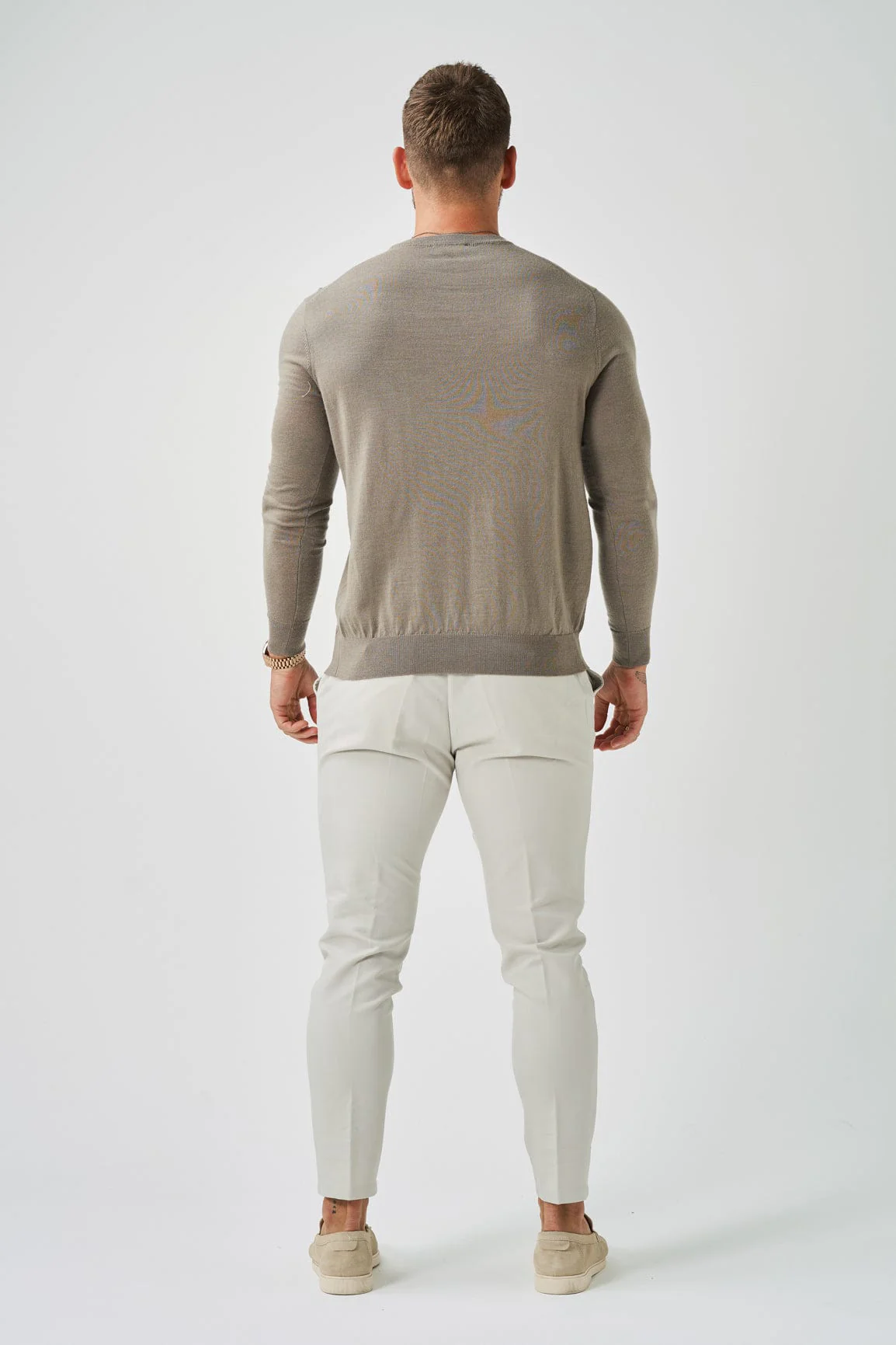 LONG SLEEVE KNIT - TAUPE - Image 6