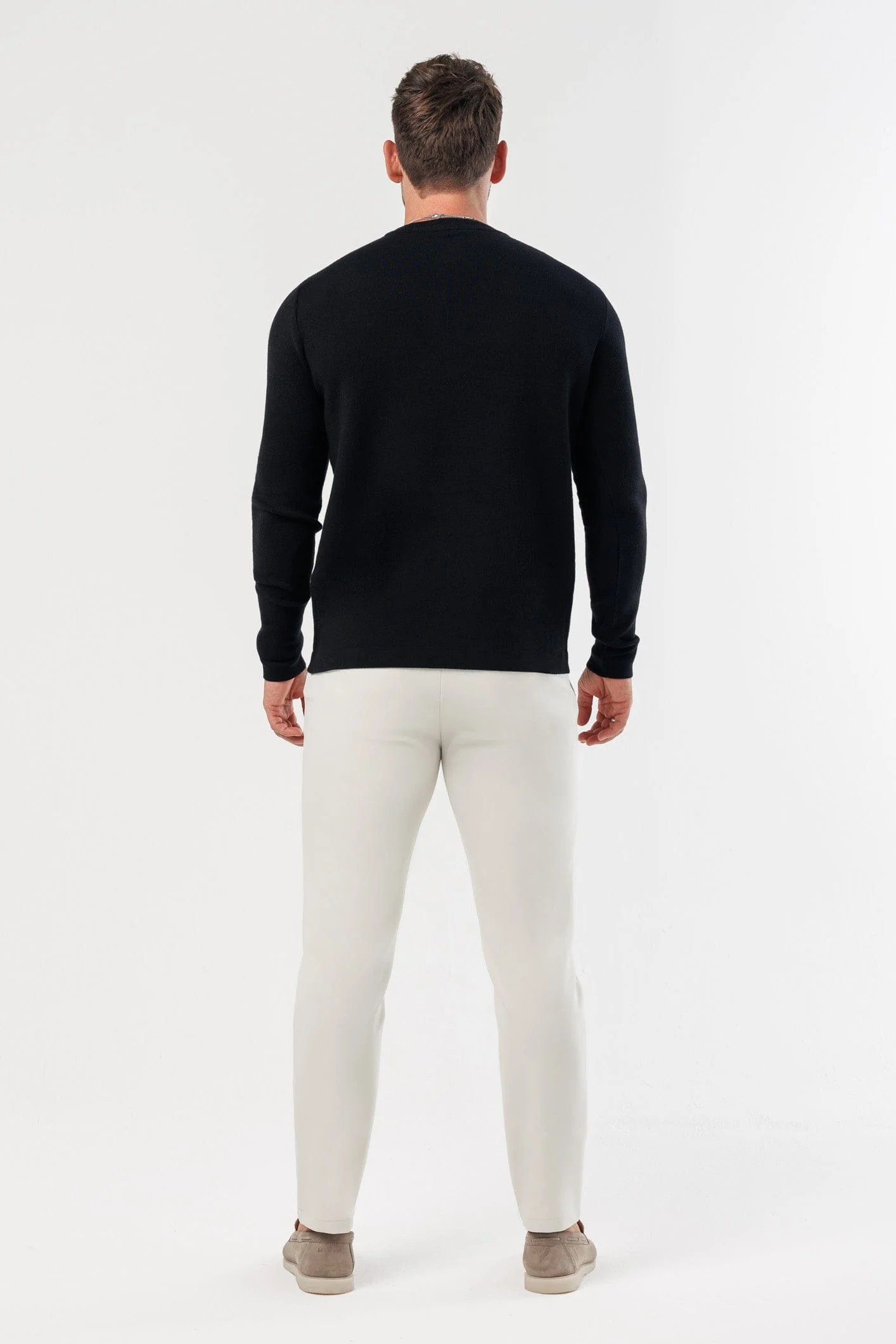 LUXE KNIT SWEATER - BLACK - Image 9