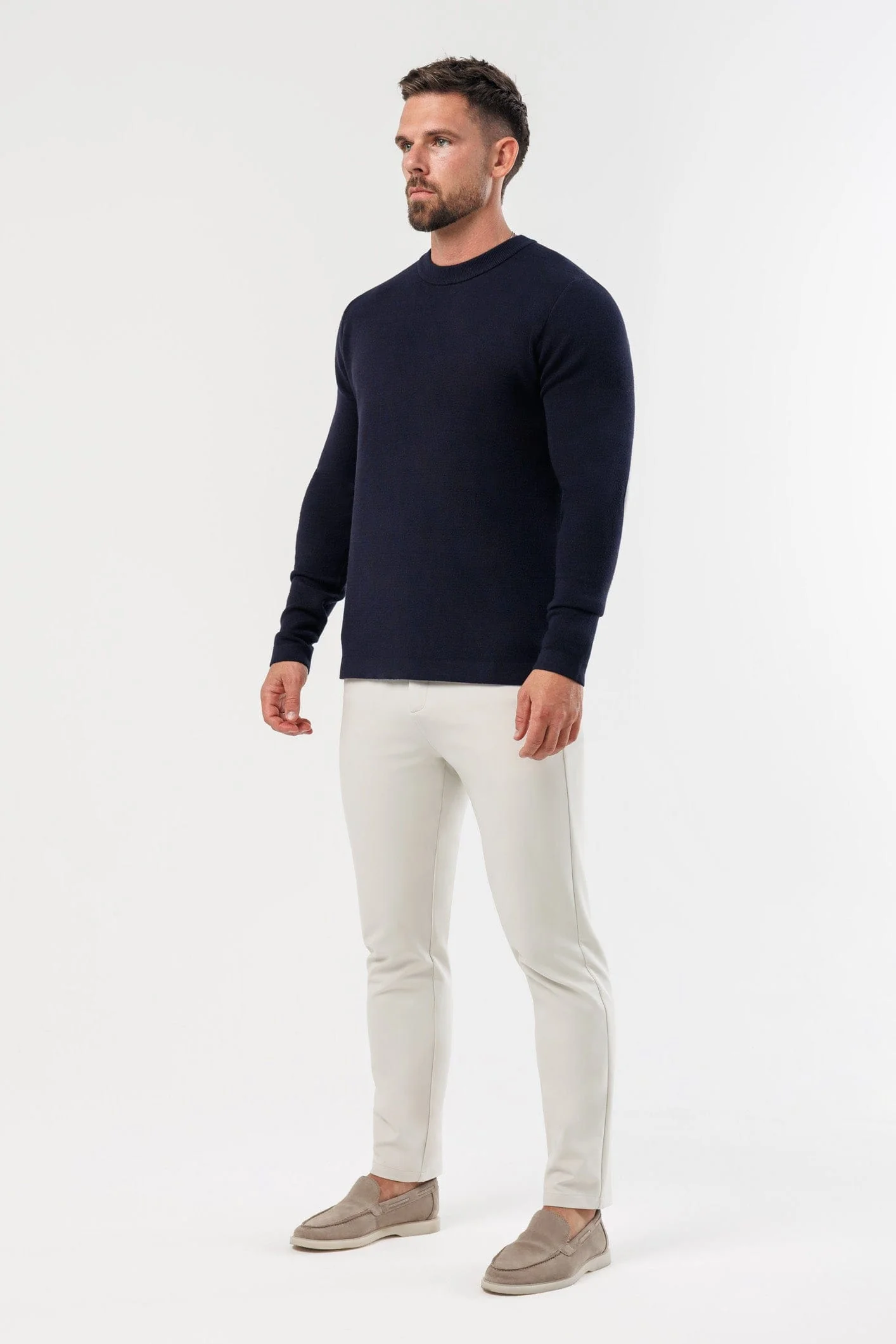 LUXE KNIT SWEATER - NAVY - Image 6