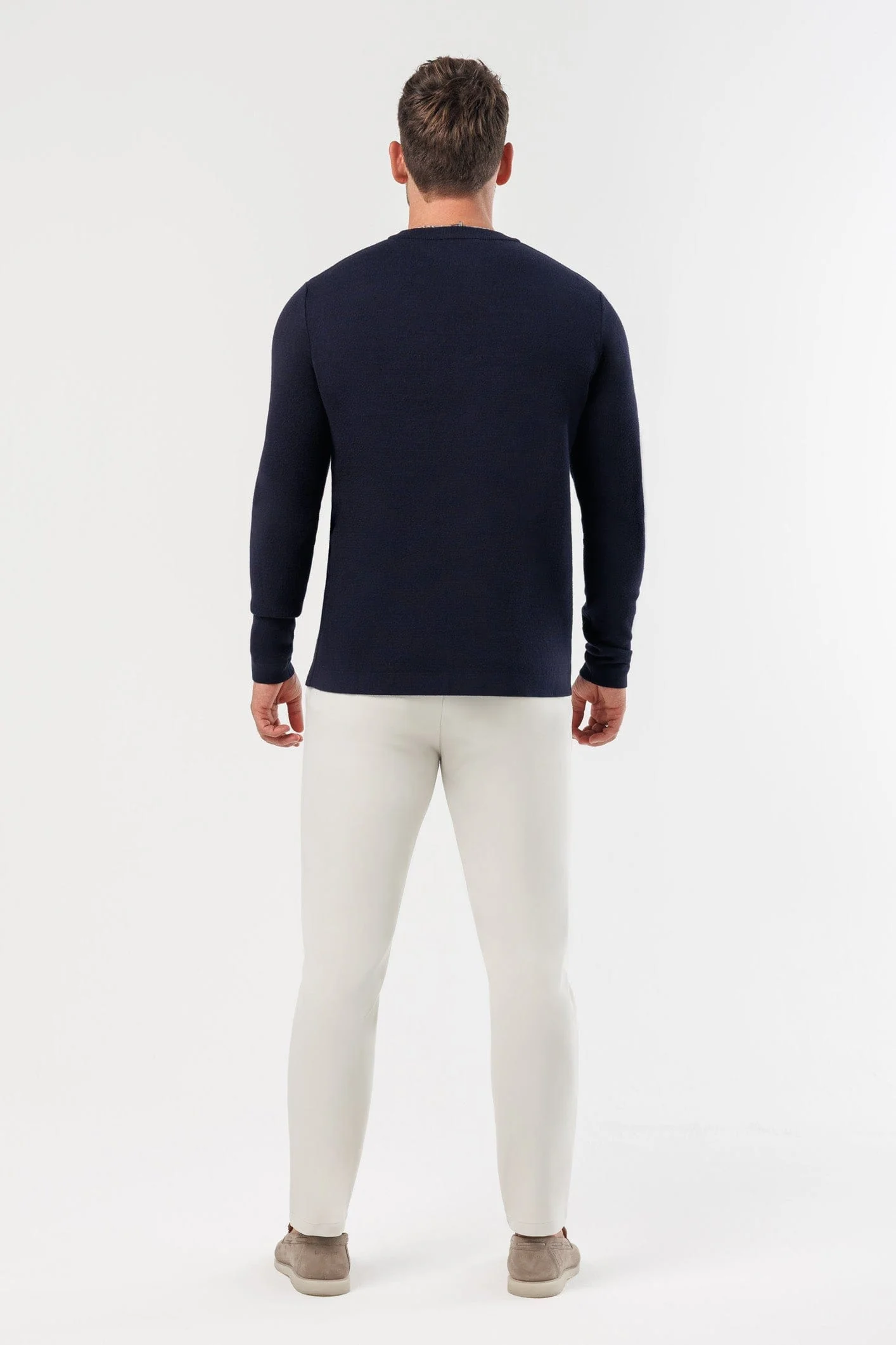 LUXE KNIT SWEATER - NAVY - Image 8
