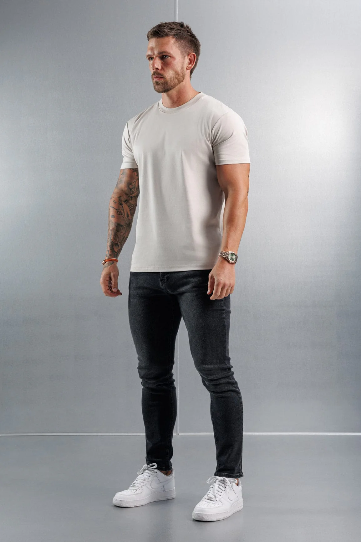 MERCERISED T-SHIRT - CREME - Image 4
