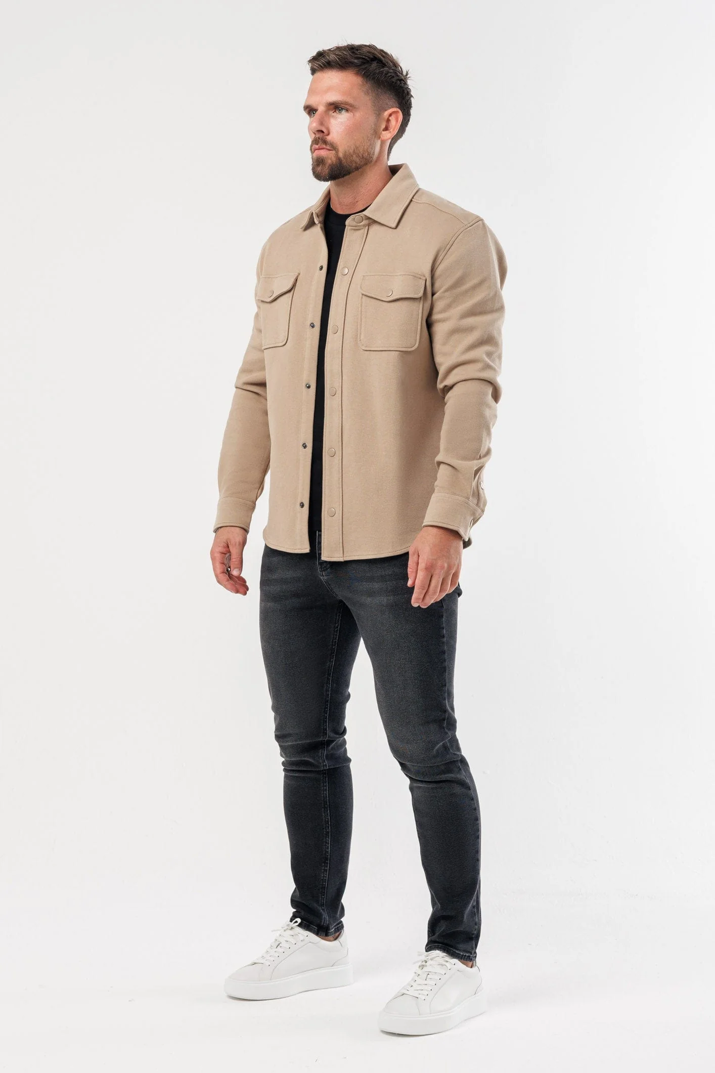 OVERSHIRT - BEIGE - Image 4