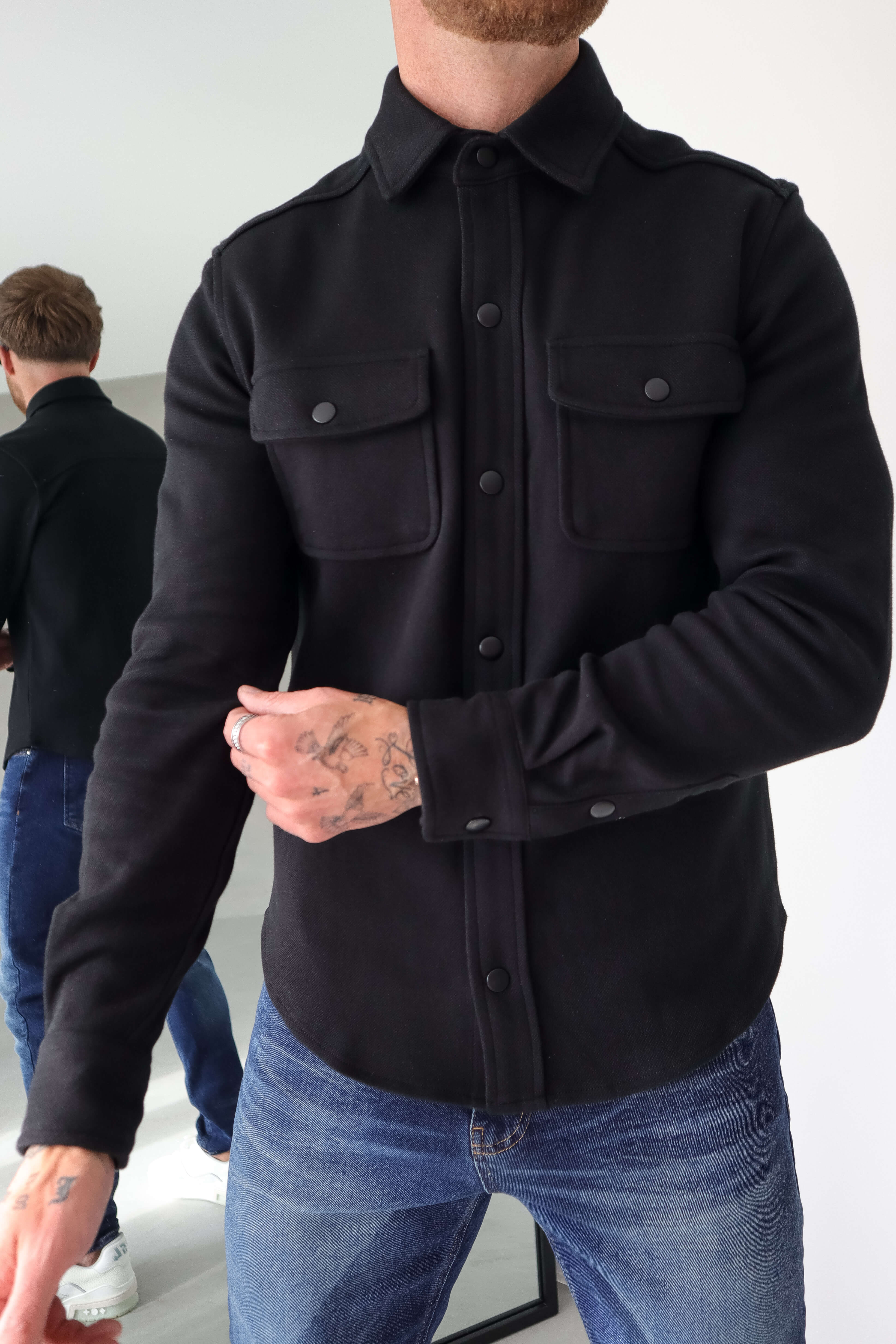 OVERSHIRT - BLACK - Image 3