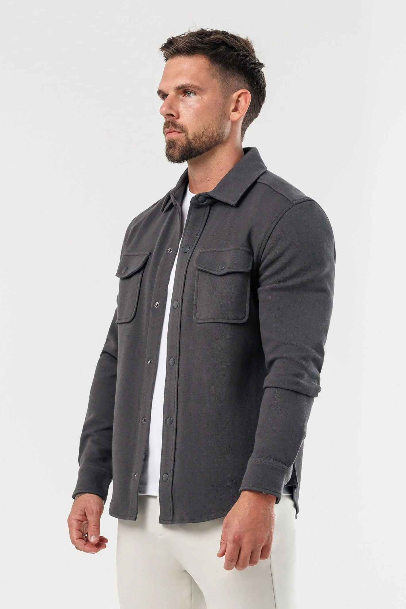 OVERSHIRT - DARK GREY - Image 4