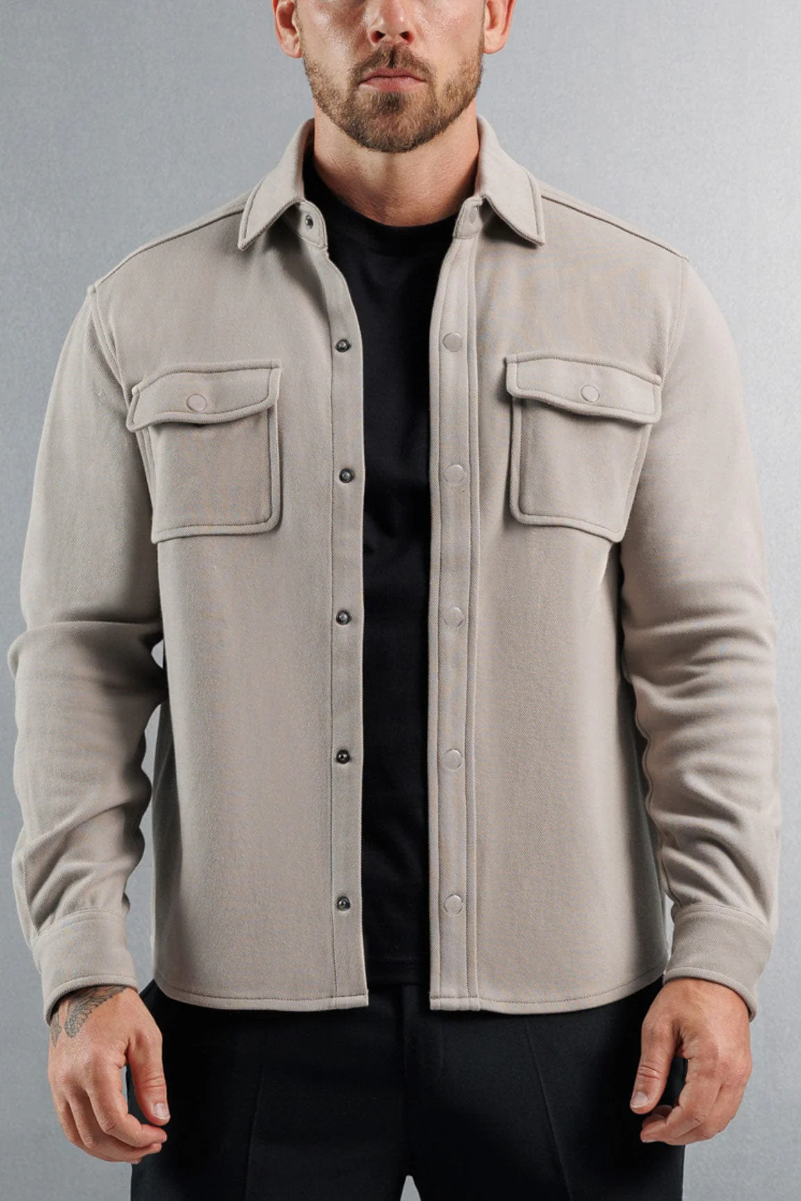 OVERSHIRT - LIGHT GREY - Image 6