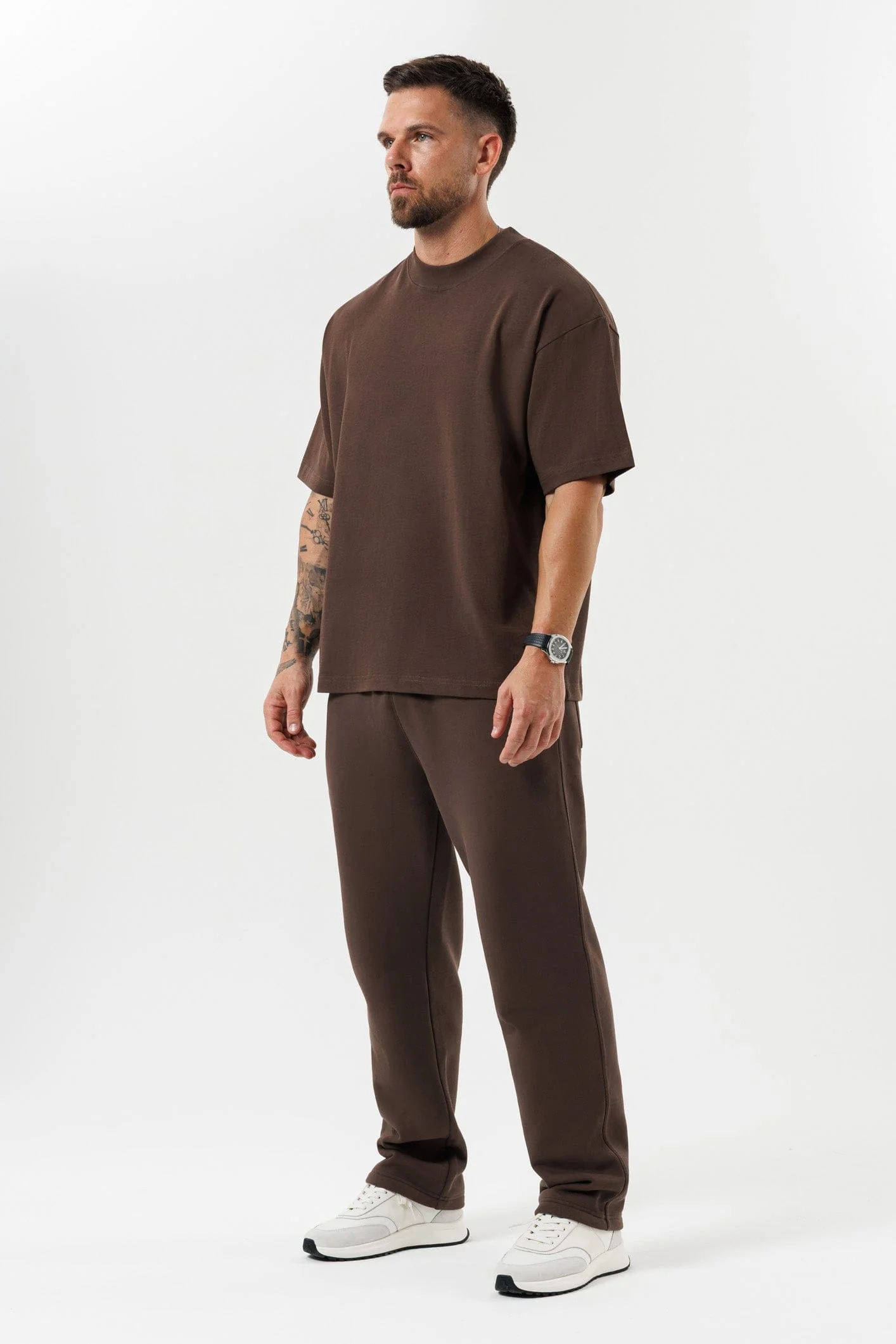 OVERSIZED T-SHIRT - BROWN - Image 6