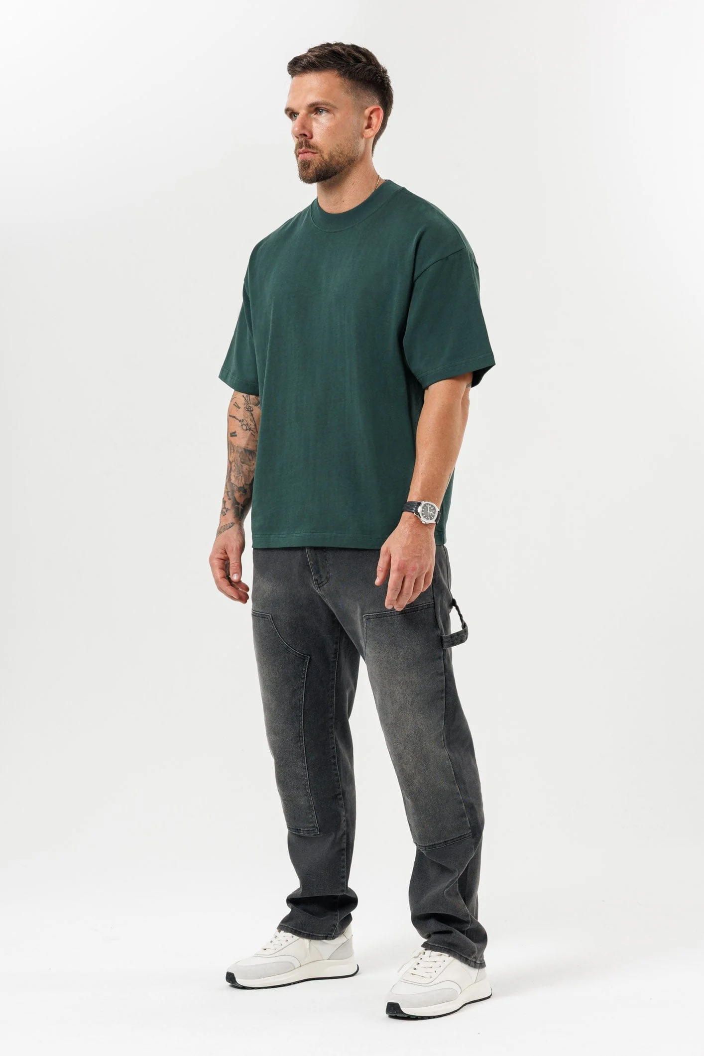 OVERSIZED T-SHIRT - GREEN - Image 6