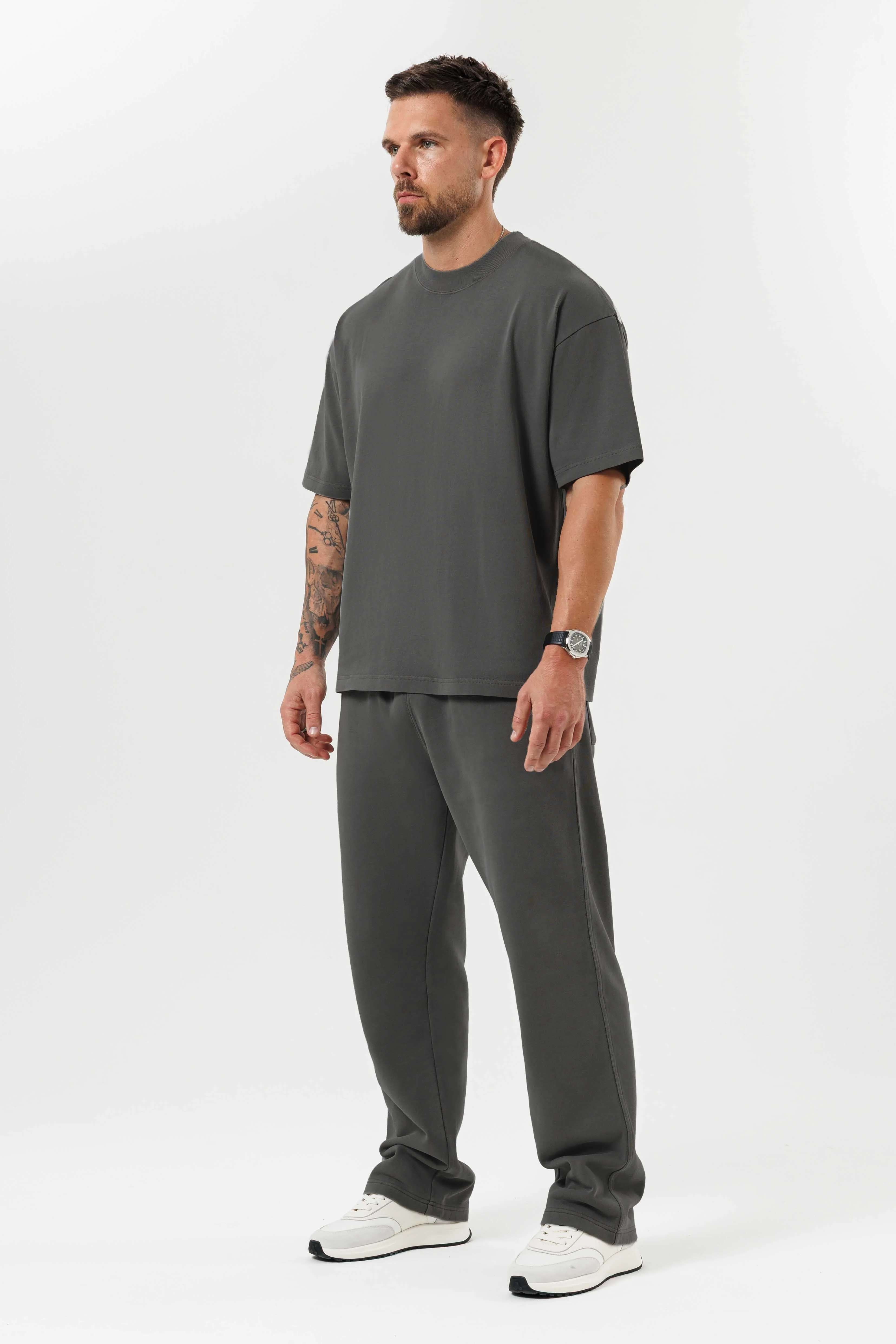 OVERSIZED T-SHIRT - DARK GREY - Image 2